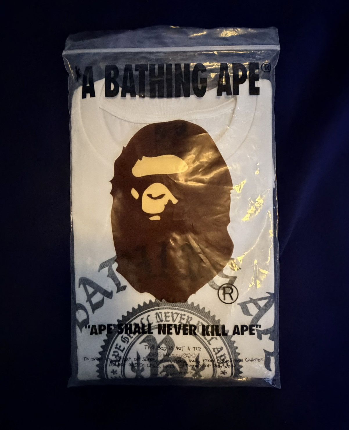 Bape BAPE "Busy Works" Gothic Logo Tee - White - Size Large Size US L / EU 52-54 / 3 - 4 Thumbnail