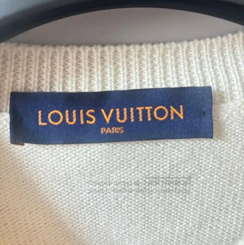 Louis Vuitton Louis Vuitton White Wool Women's Sweater . Size L / US 10 / IT 46 - 3 Thumbnail
