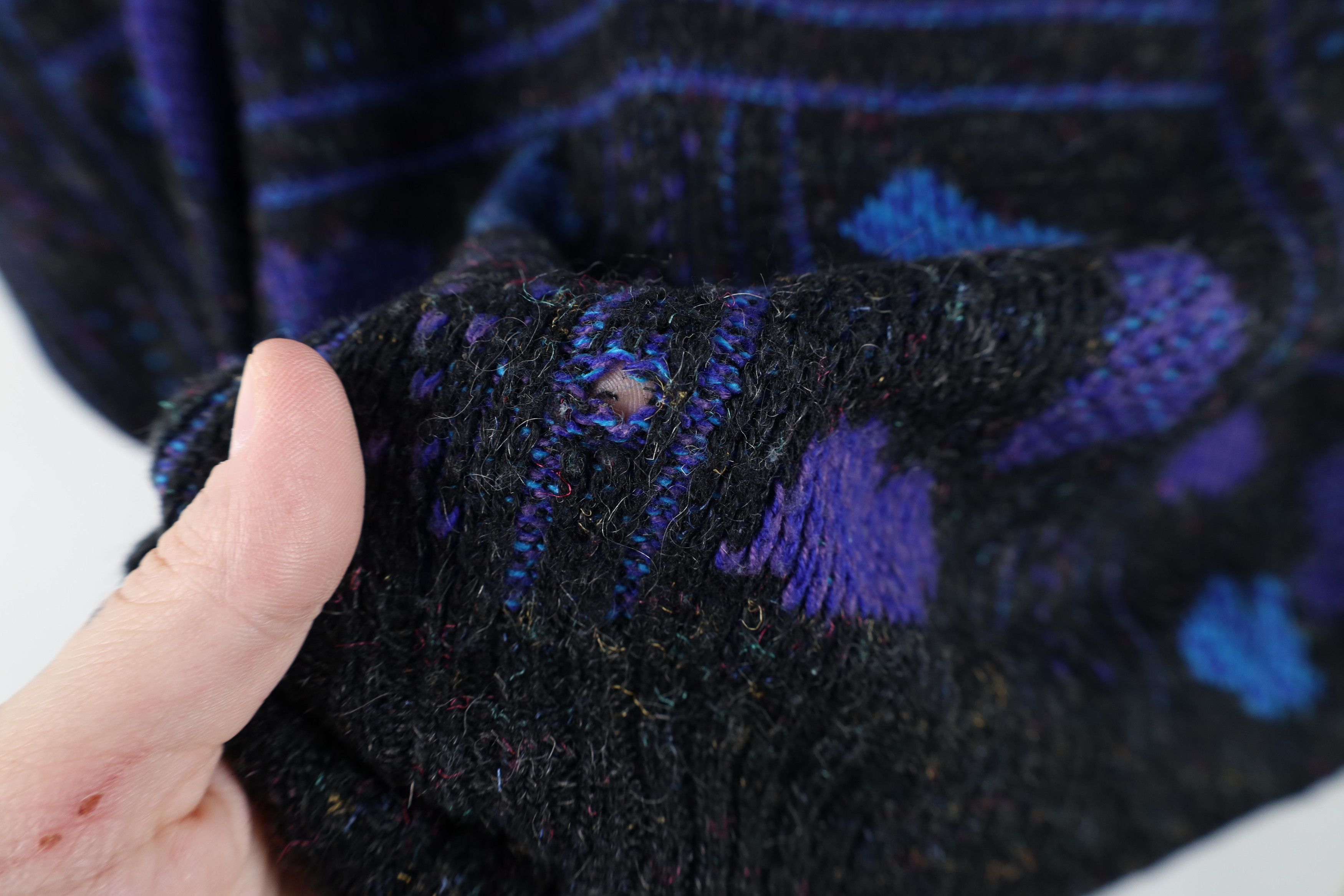 Vintage Vintage 90s Streetwear Fleck Geometric Knit Crewneck Sweater Size M / US 6-8 / IT 42-44 - 5 Thumbnail