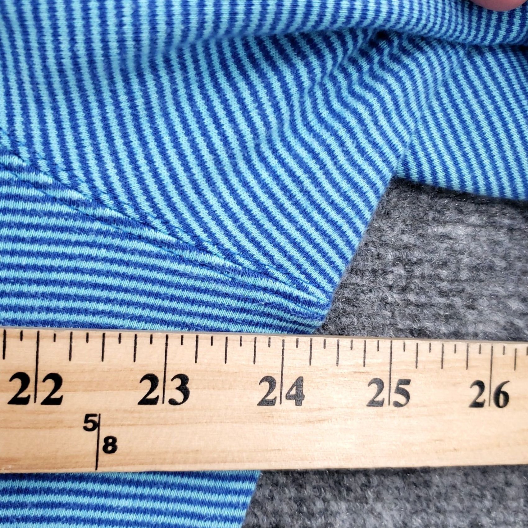 Vintage Coral Bay Sweater Womens 2X Plus Blue Cotton Striped Casual Long Sleeve Size XXL / US 16-18 / IT 52-54 - 5 Thumbnail