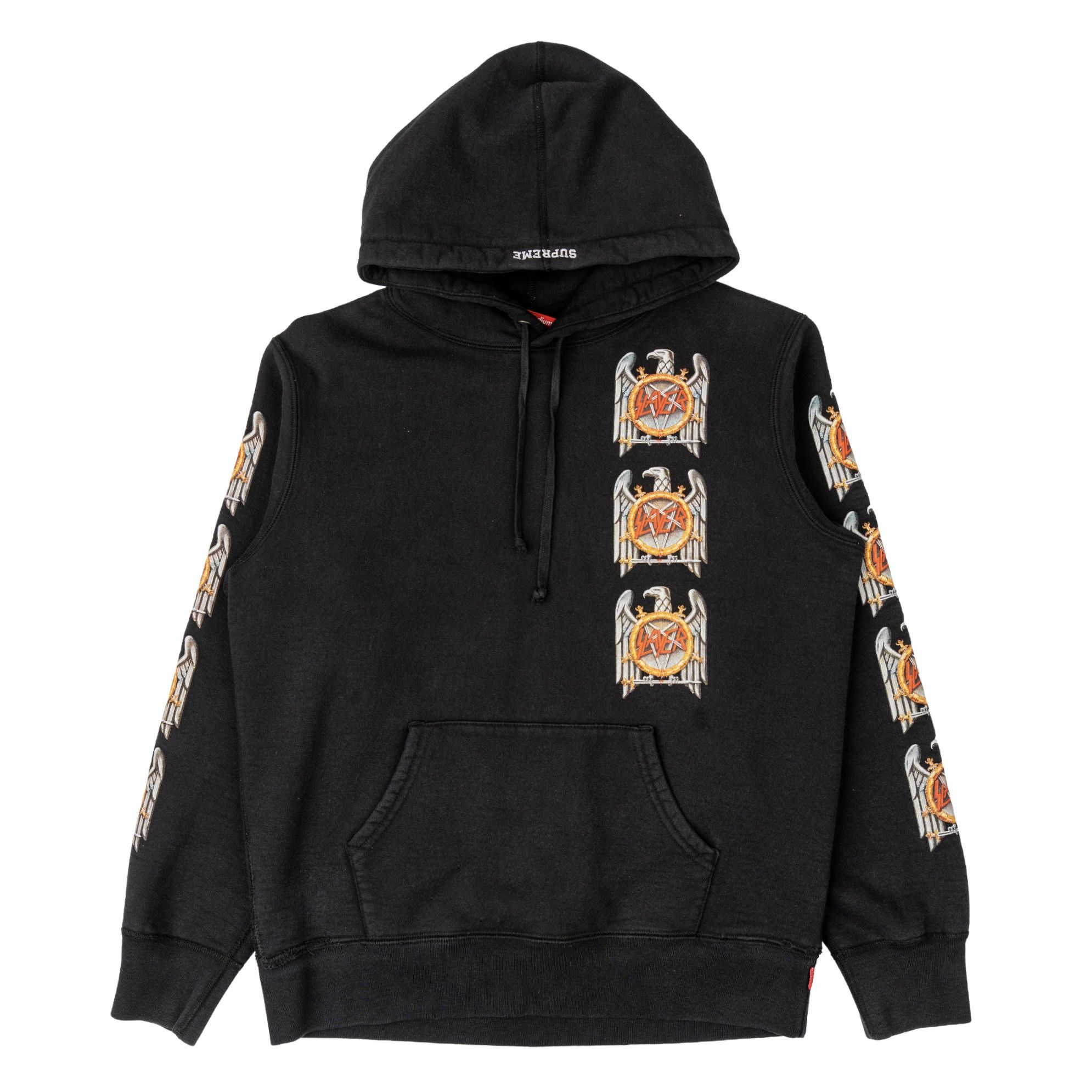 Supreme Supreme Logo Stripe Pique Crewneck FW16 Black | Grailed