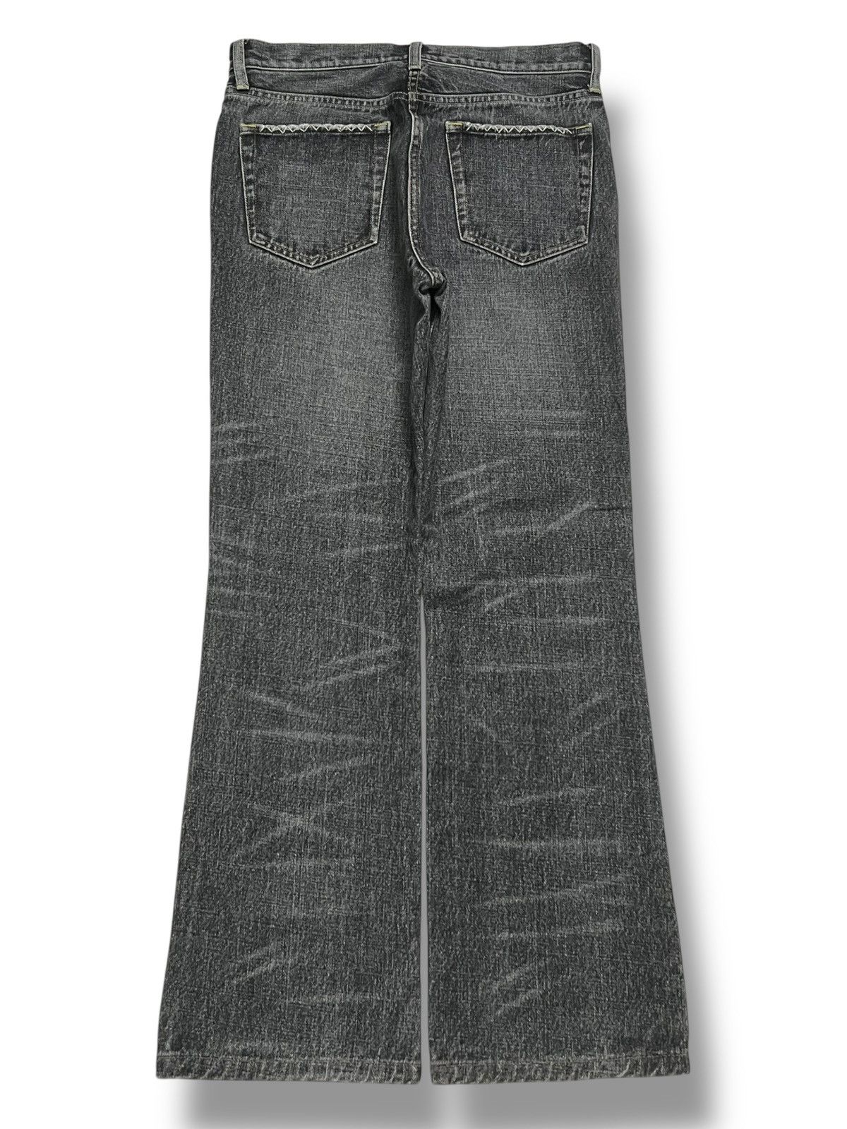Uniqlo Bootcut Vintage Uniqlo Japan - Black Stone Wash, Distressed Size US 30 / EU 46 - 3 Thumbnail