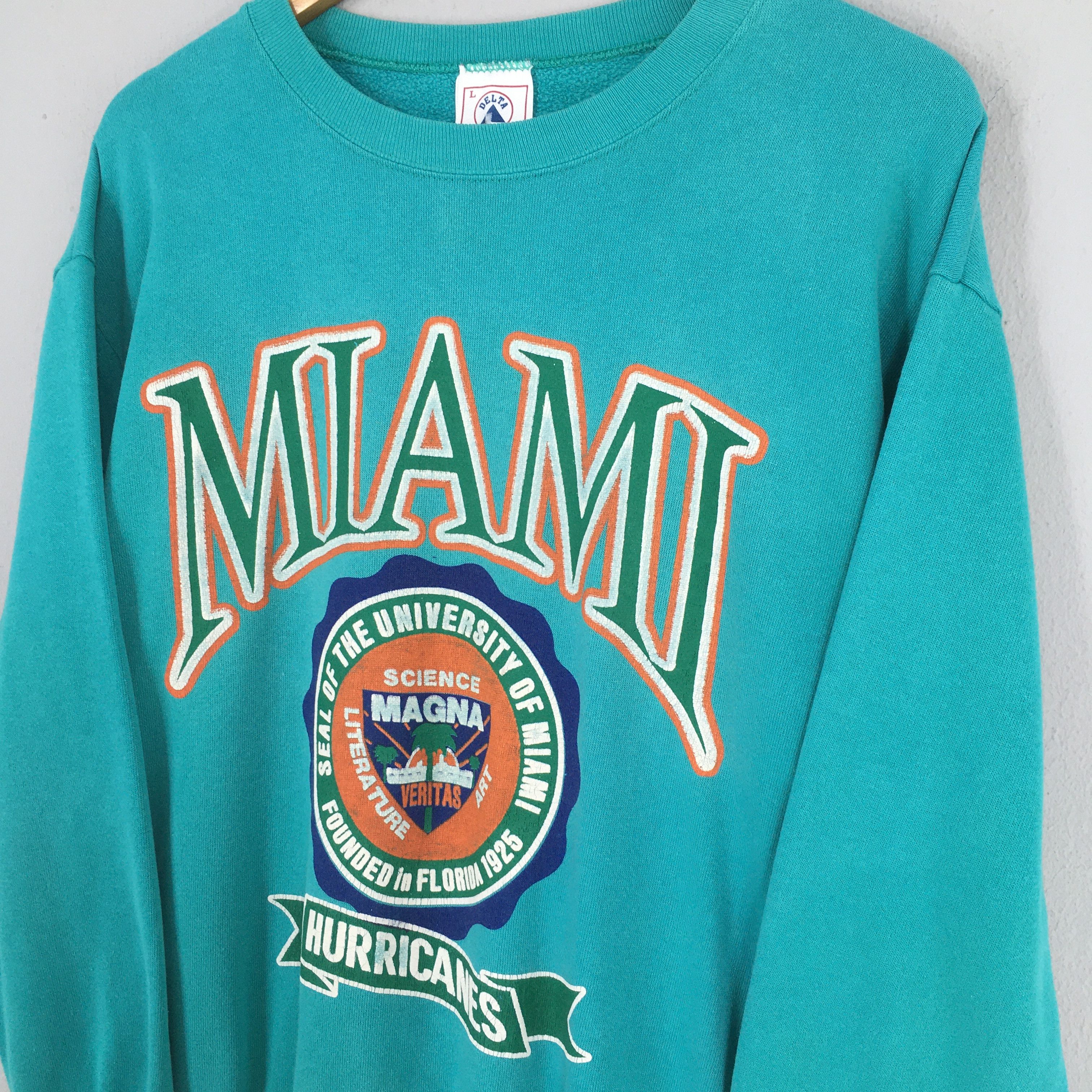 NCAA Vintage Miami Hurricanes NCAA Sweatshirt Large Size US L / EU 52-54 / 3 - 3 Thumbnail