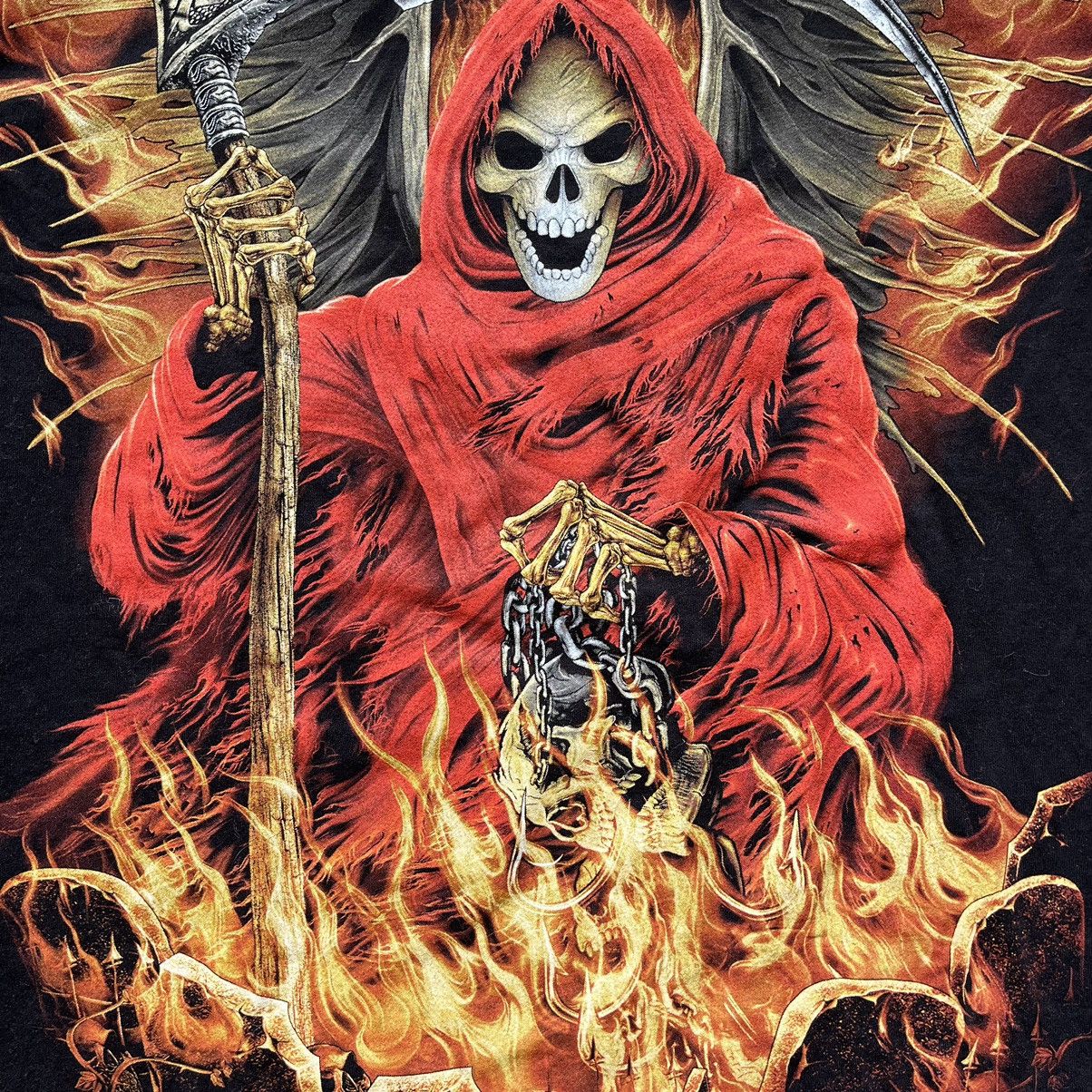 Y2K Reaper Flame Tee Size XL sale