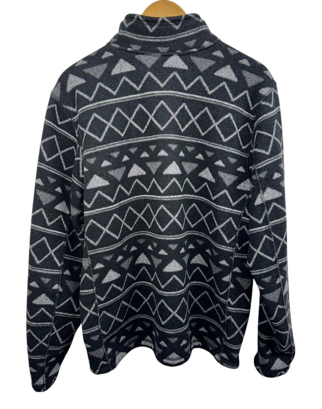 The North Face The North Face Black Aztec Fleece 1/2 Zip Sweater Mens Sz L Size US L / EU 52-54 / 3 - 5 Thumbnail