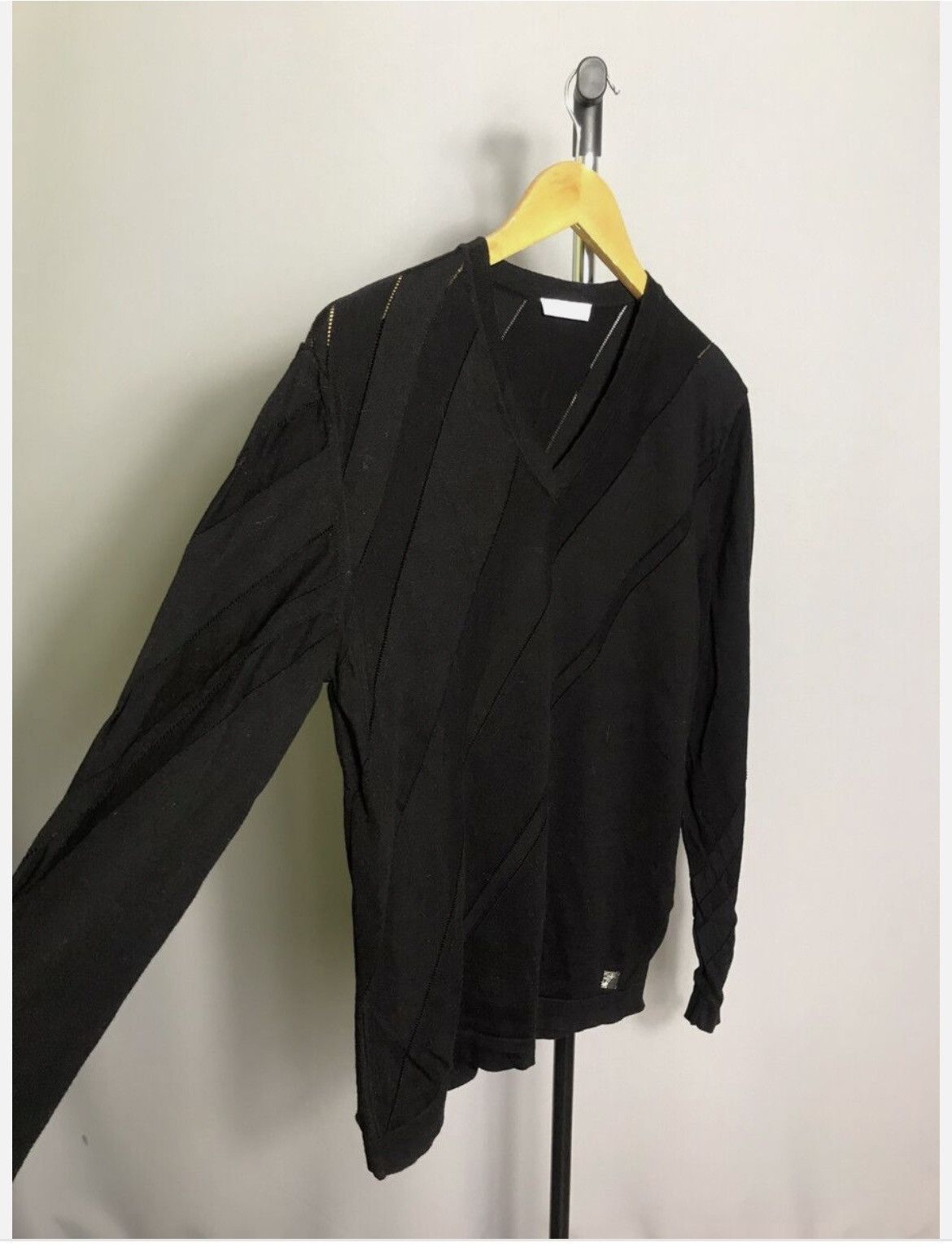Versace Versace Jumper Black Designer Mens Cotton Sweater Size US L / EU 52-54 / 3 - 2 Thumbnail