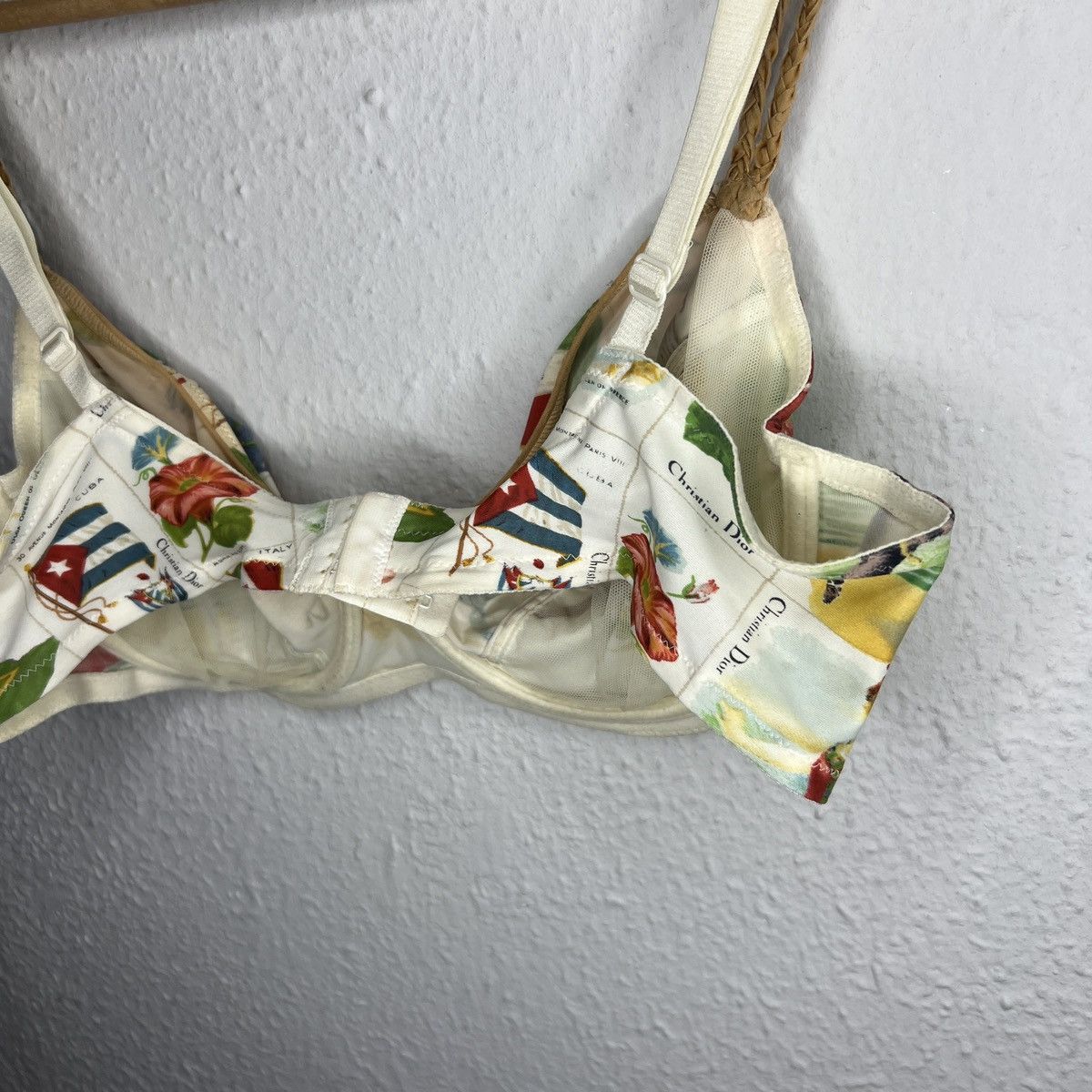 Christian Dior Monsieur Christian Dior Tank Top Bra Multicolor Full Print Designer Size M / US 6-8 / IT 42-44 - 7 Thumbnail