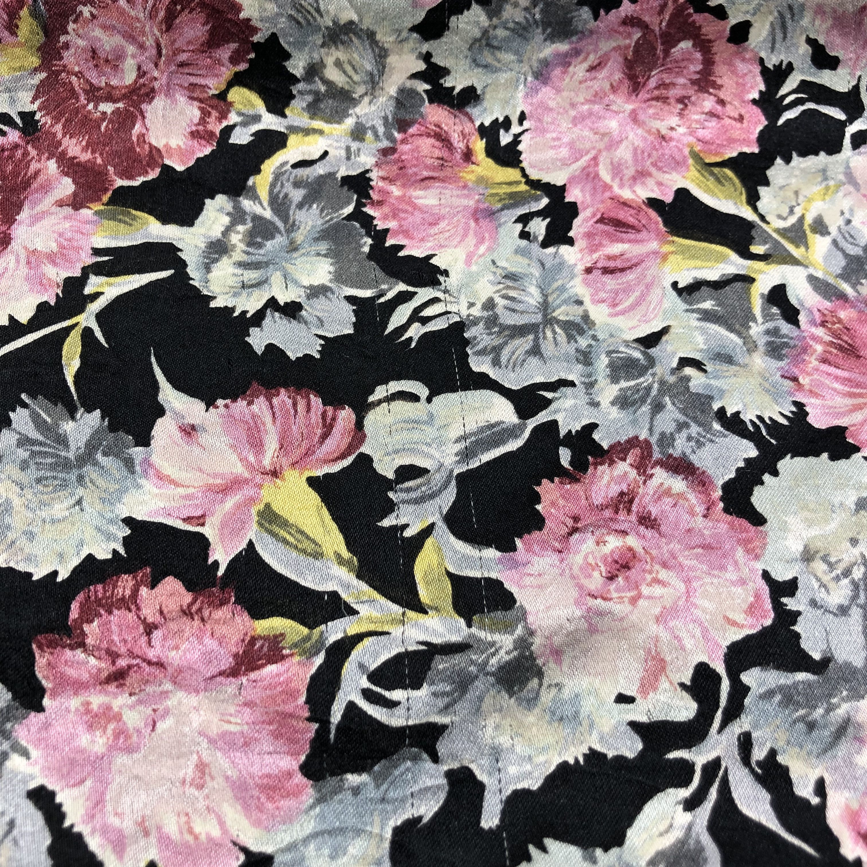 Japanese Brand Luxury Floral Hand Rolled Silk Scarf M621 Size ONE SIZE - 5 Thumbnail