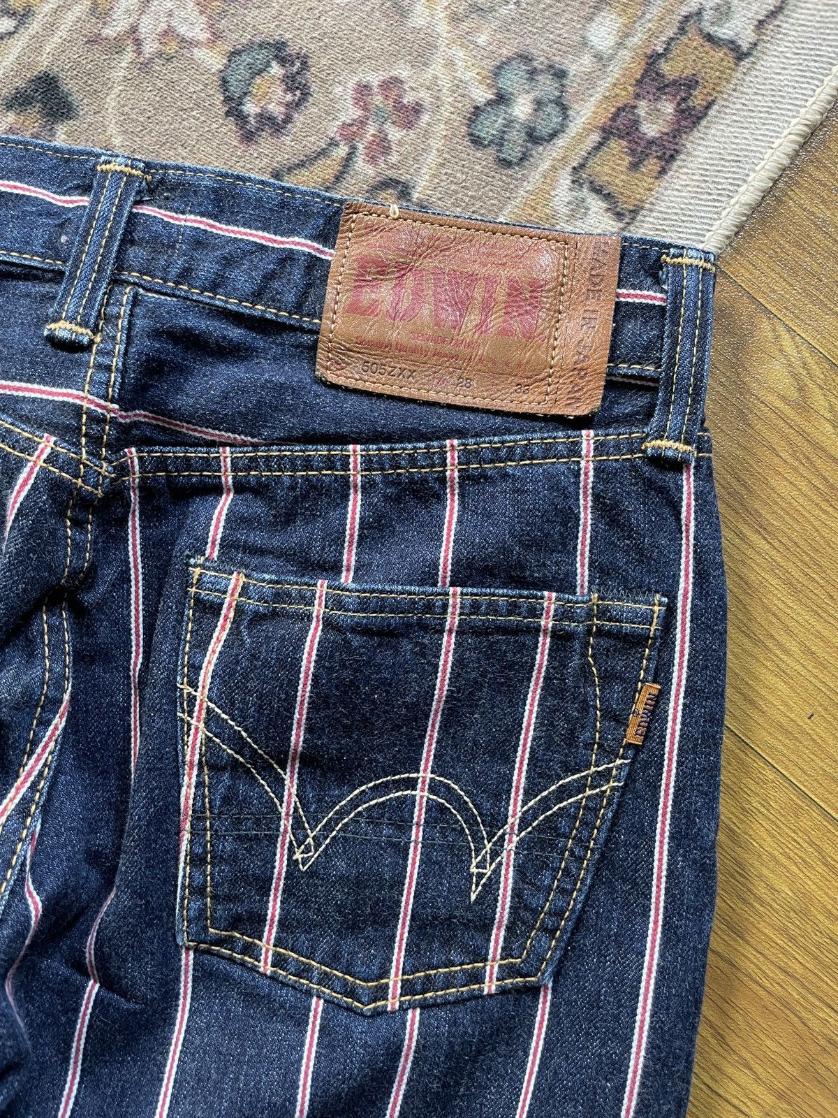 Edwin × Kapital × Vintage Vintage 90s Edwin Japan 16oz Denim Red Selvedge Size US 30 / EU 46 - 9 Thumbnail