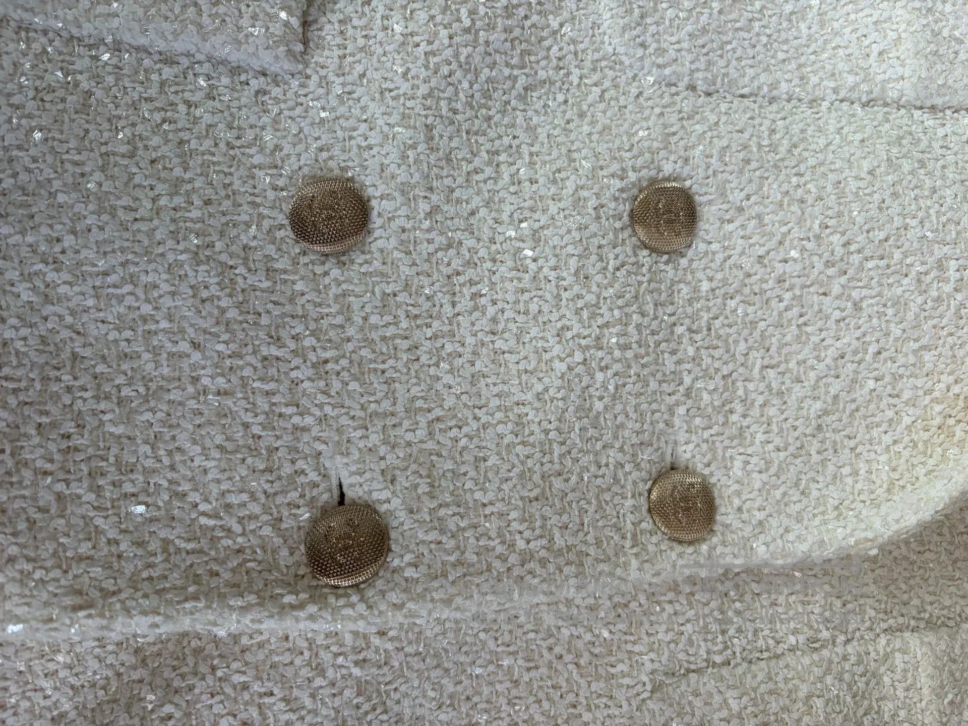 Chanel Chanel White Tweed Mid-Length Coat. Size US XS / EU 42 / 0 - 2 Thumbnail