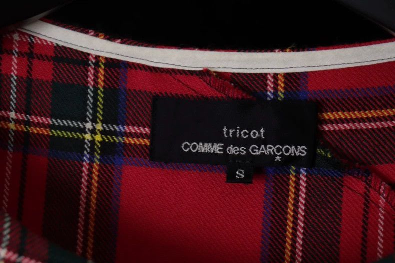 Comme des Garcons Comme Des Garcons Bias-cut paneled plaid dress Size S / US 4 / IT 40 - 6 Thumbnail