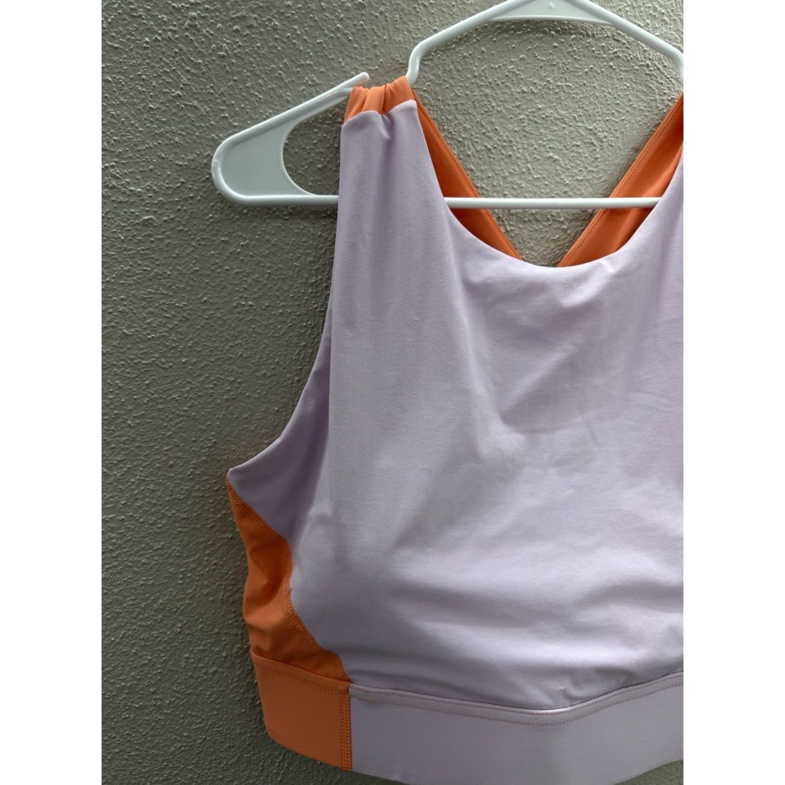 Eddie Bauer Eddie Bauer Womens Shoreline Sport Top Sleeveless Cropped Colorbloc XL Purple Racerback NWTs Sports Bra Shirt Women X L Size XL / US 12-14 / IT 48-50 - 2 Thumbnail