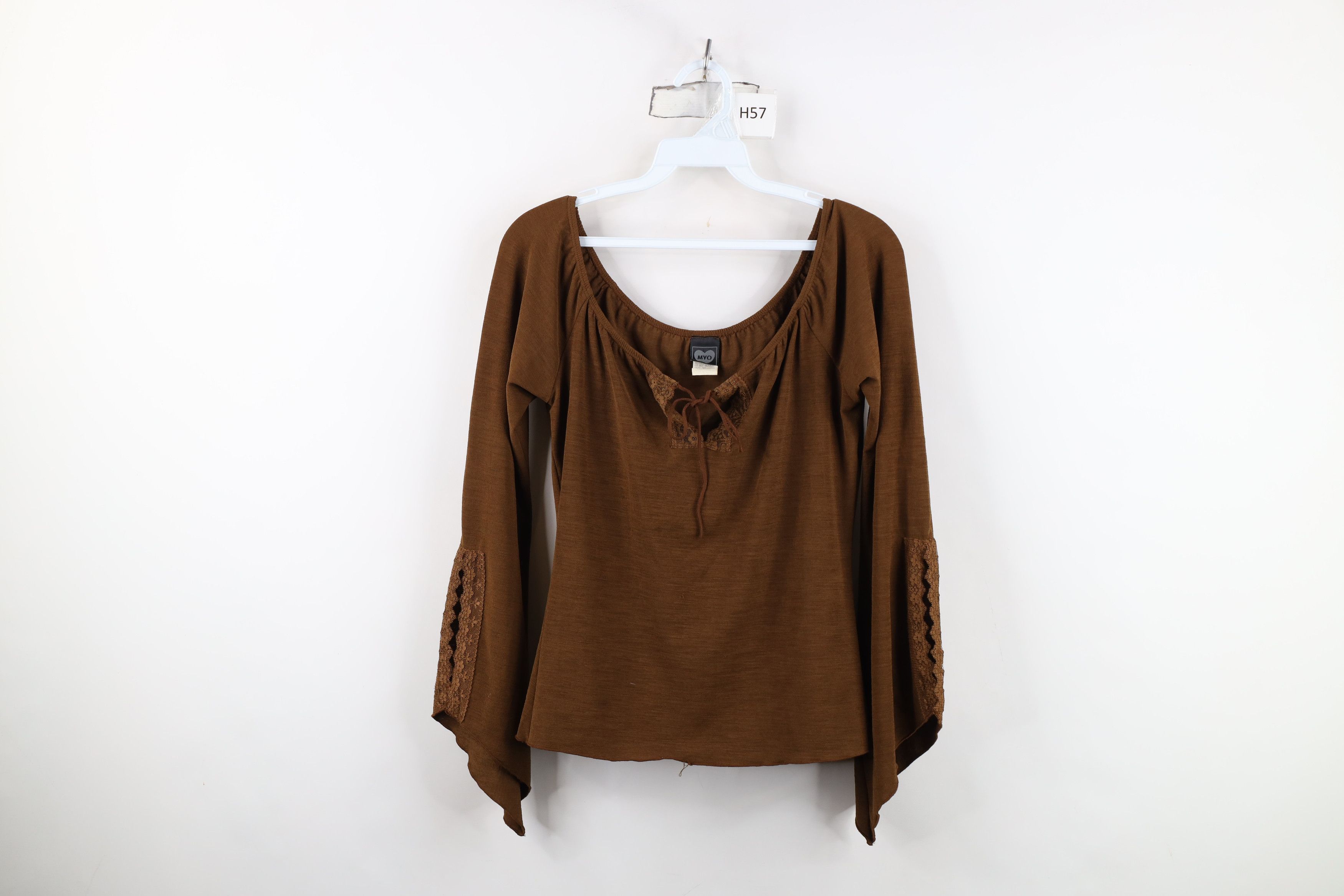 Vintage Vintage 90s Babydoll Fairy Knit Long Sleeve Shirt Top USA Size M / US 6-8 / IT 42-44 - 1 Thumbnail