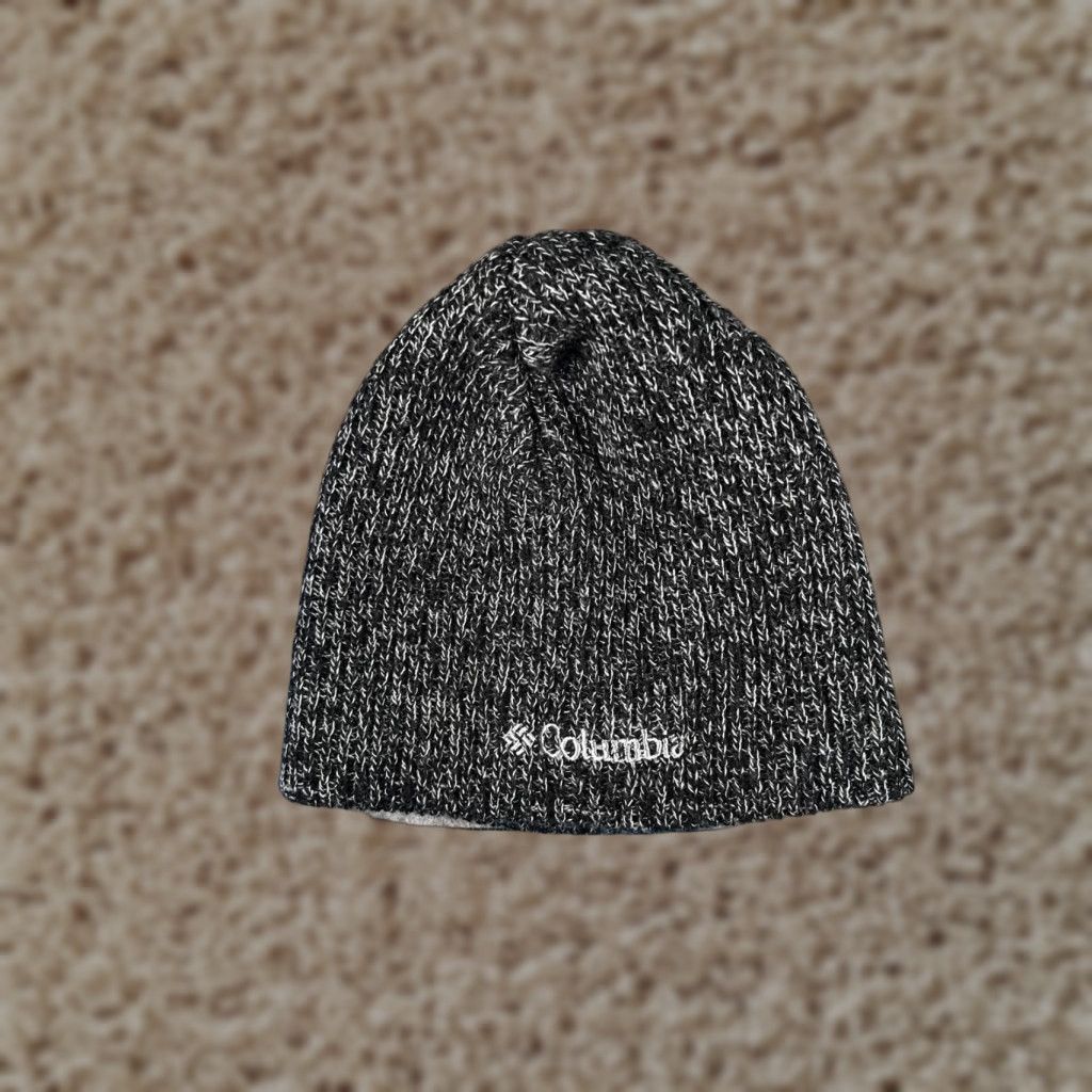 Vintage Columbia Beanie Mens One Size Black Knit Logo Outdoor Winter Ski Hat Size ONE SIZE - 1 Thumbnail
