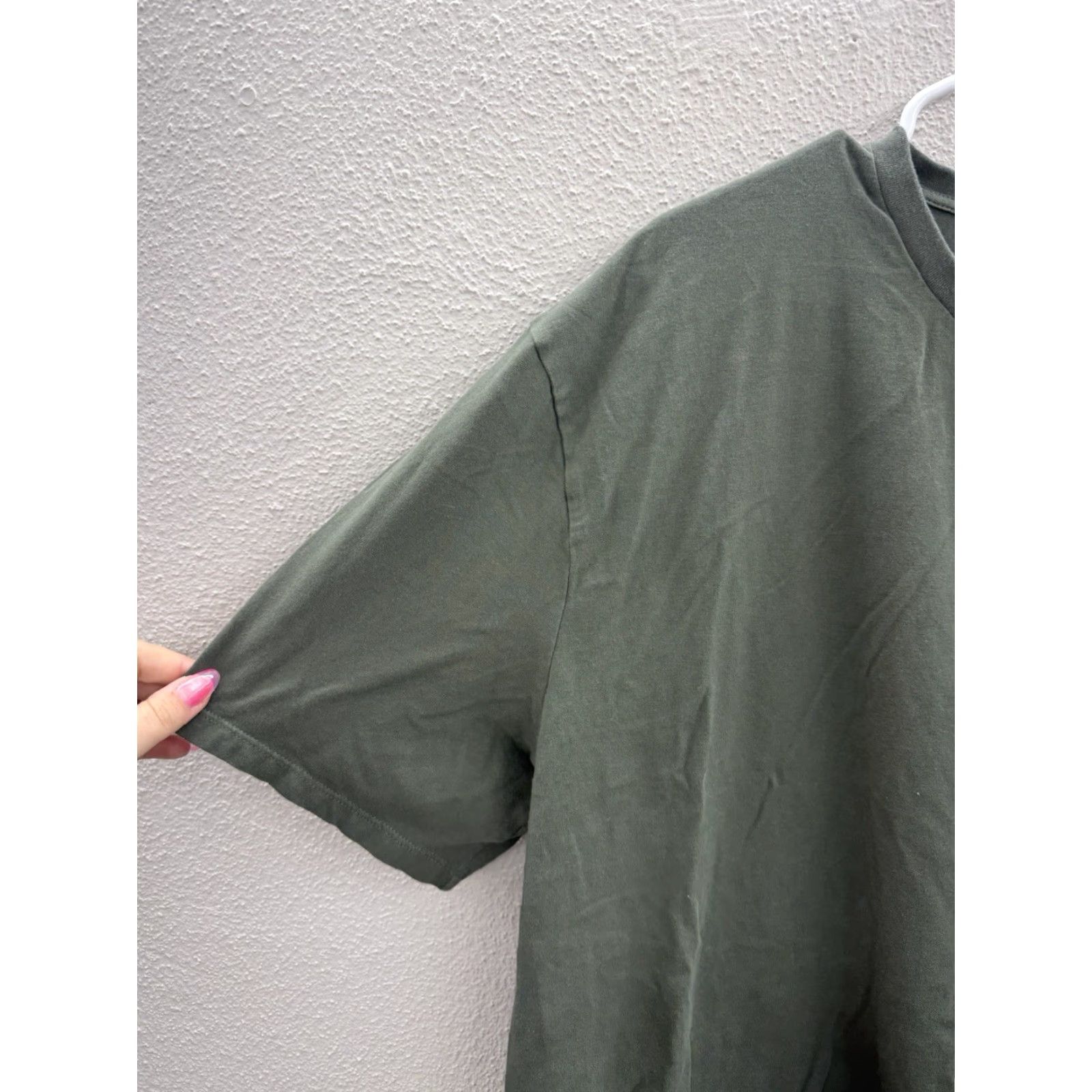 Tommy Hilfiger Tommy Hilfiger Men’s T-Shirt Size XXL Green Solid Short Sleeve Shirt Mens Regular Cotton Crew Neck Modern Classic Shirt Size US XXL / EU 58 / 5 - 2 Thumbnail