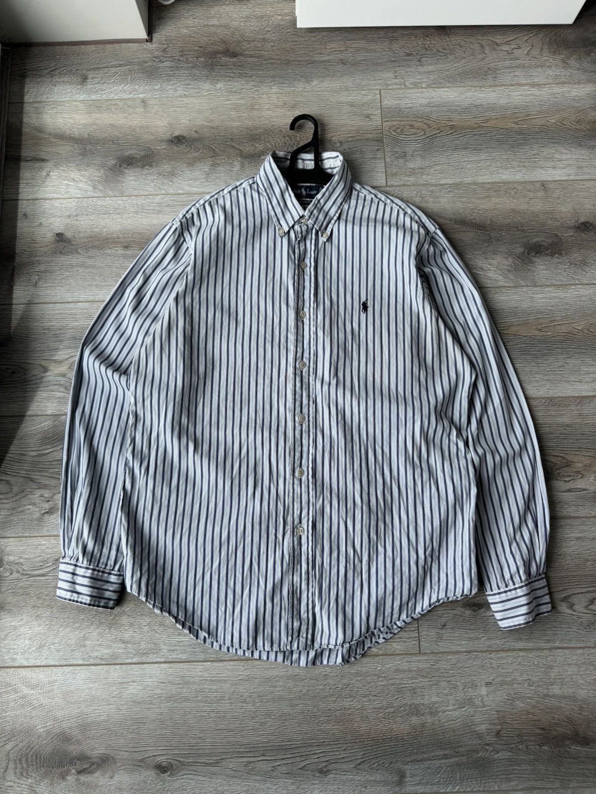 Polo Ralph Lauren Vintage Polo Ralph Lauren Stripped Long Sleeve Shirt Size US L / EU 52-54 / 3 - 2 Thumbnail