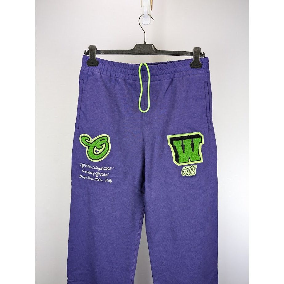 Off-White o1rshd1 Vars Hammer Slim Sweatpants & Joggers in Purple Size US 38 / EU 54 - 7 Thumbnail