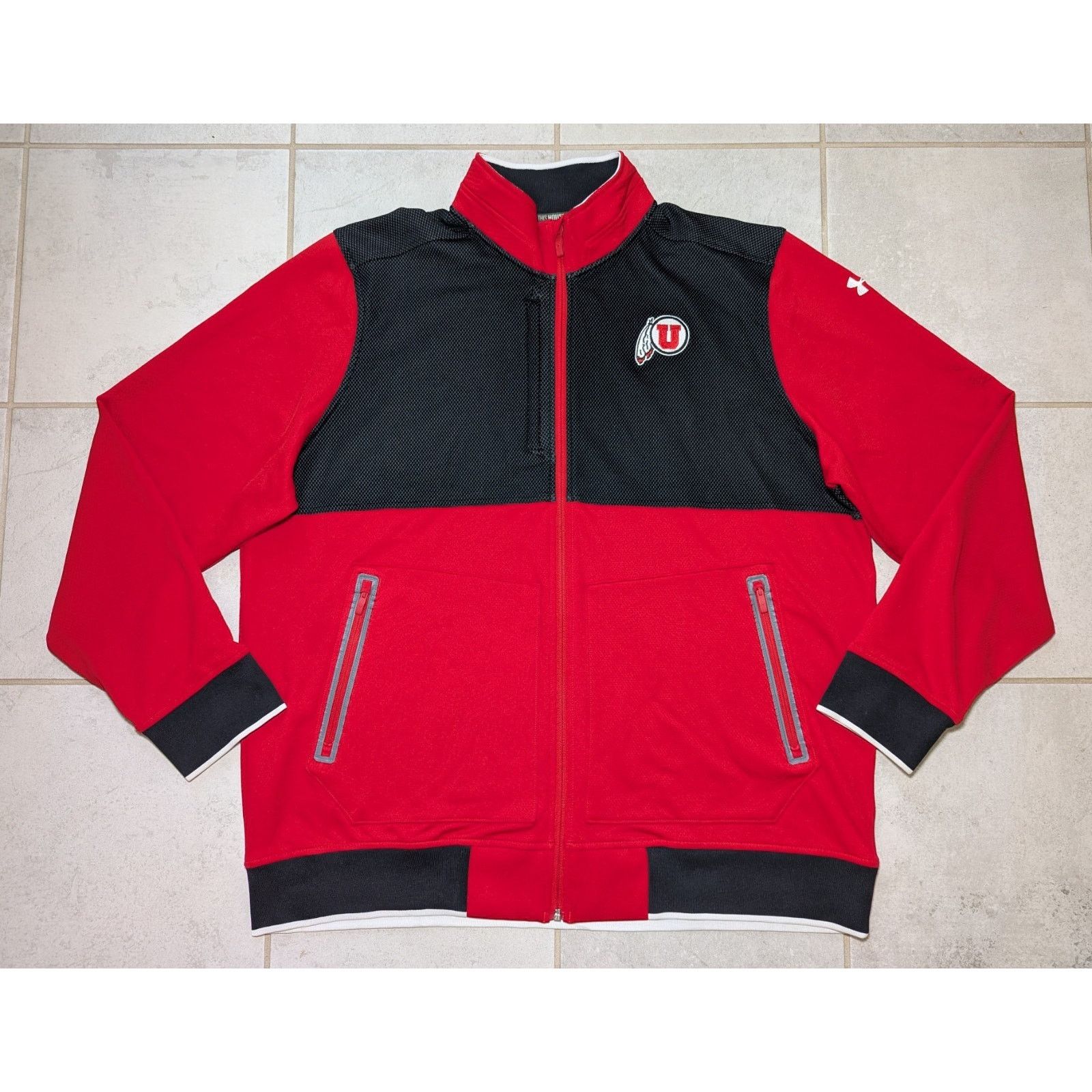 Under Armour Under Armour Men's XXL Utah Utes Jacket ColdGear Zip Jacket Size US XXL / EU 58 / 5 - 1 Thumbnail