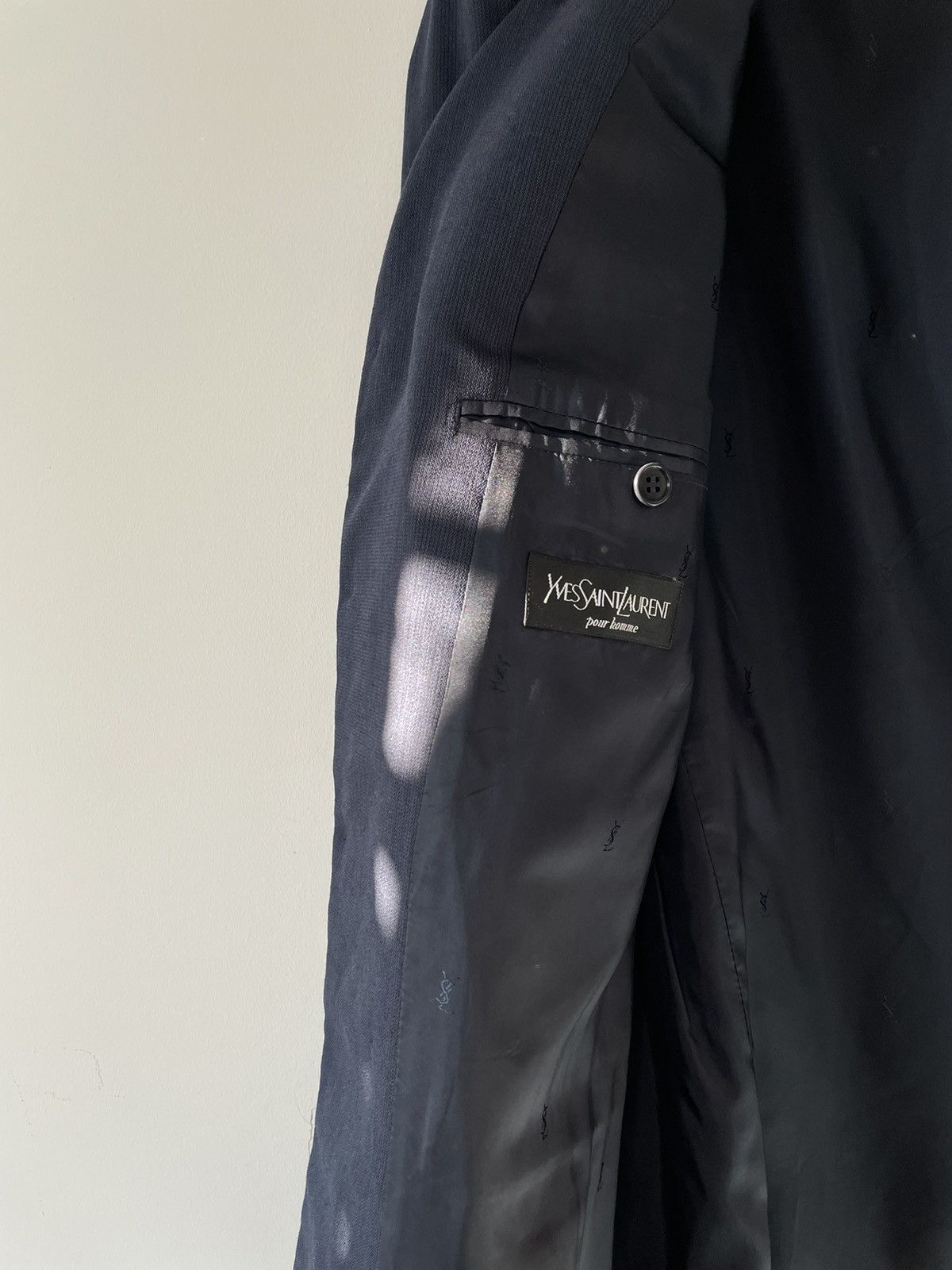 Vintage yves saint laurent navy blazer Size 54L - 3 Thumbnail