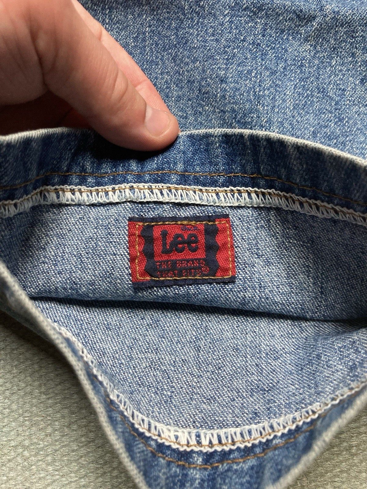 Vintage lee denim jeans straight leg Union USA women’s size 12 24x27 Size 24" / US 00 / IT 34 - 3 Thumbnail