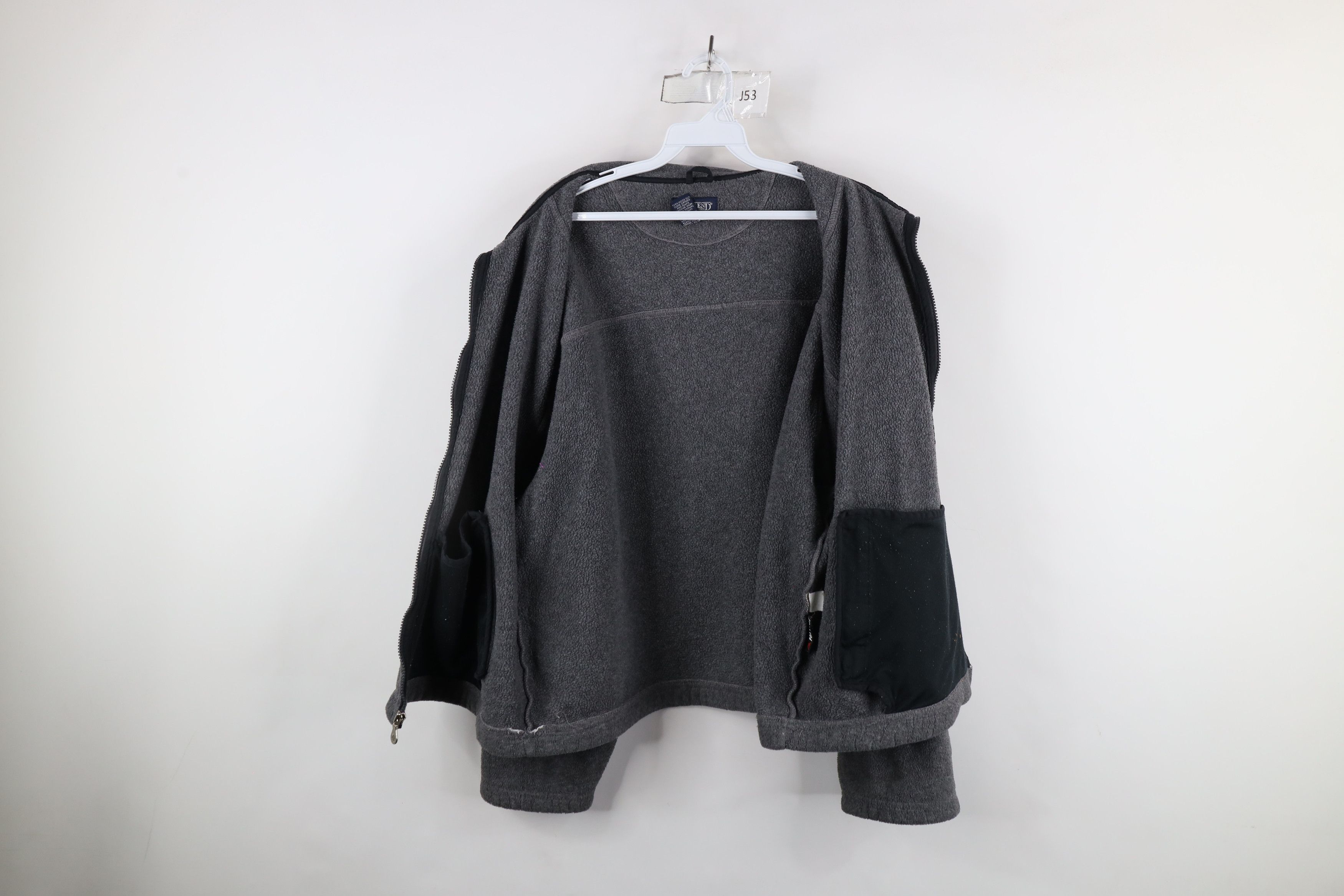 Lands' End × Vintage Vintage 90s Lands End Blank Full Zip Fleece Jacket USA Size US L / EU 52-54 / 3 - 12 Thumbnail