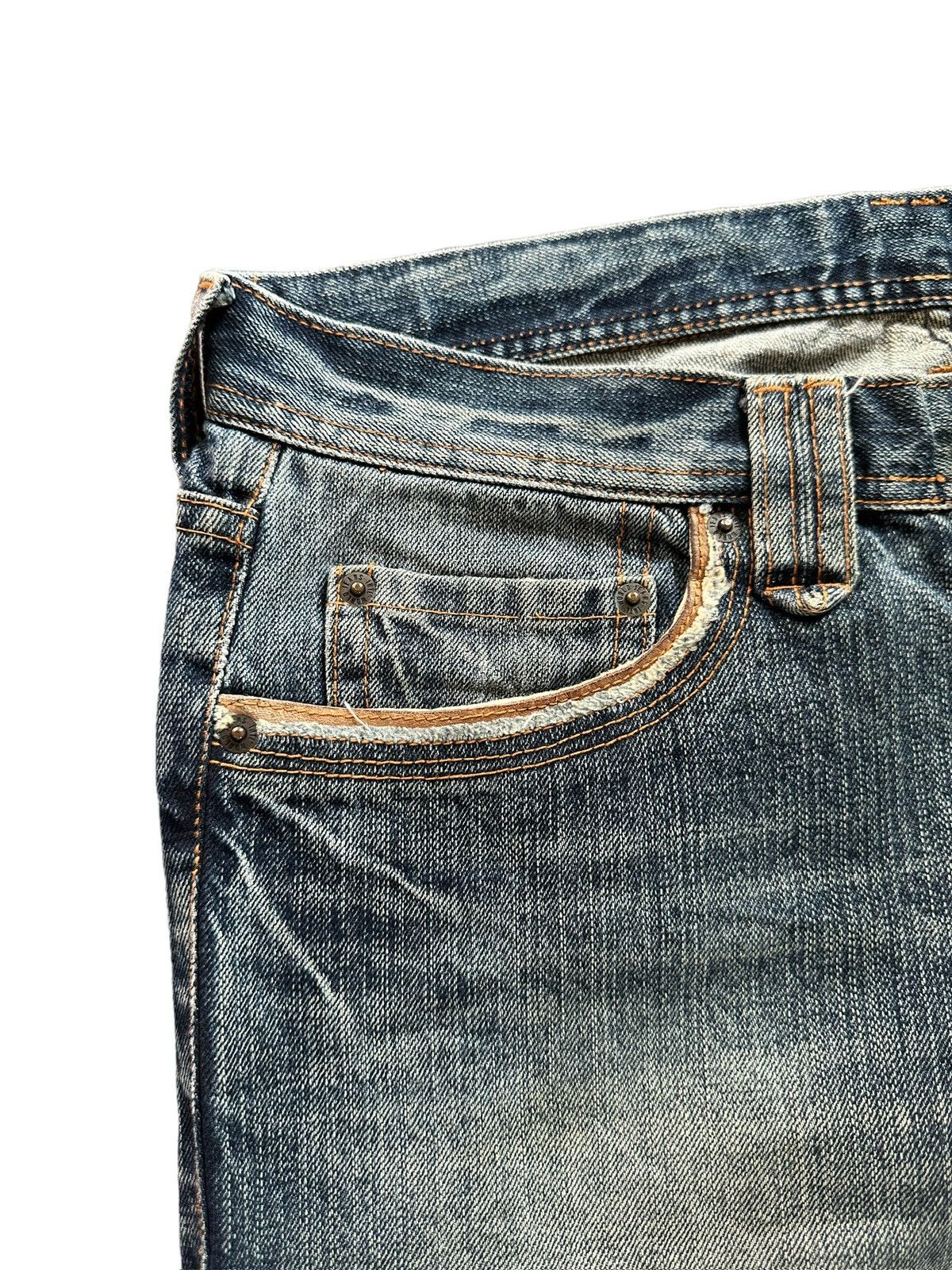5351 POUR LES HOMMES [34x38] 00's EDGE By Rupert Japan mudmax denim Size US 34 / EU 50 - 6 Thumbnail