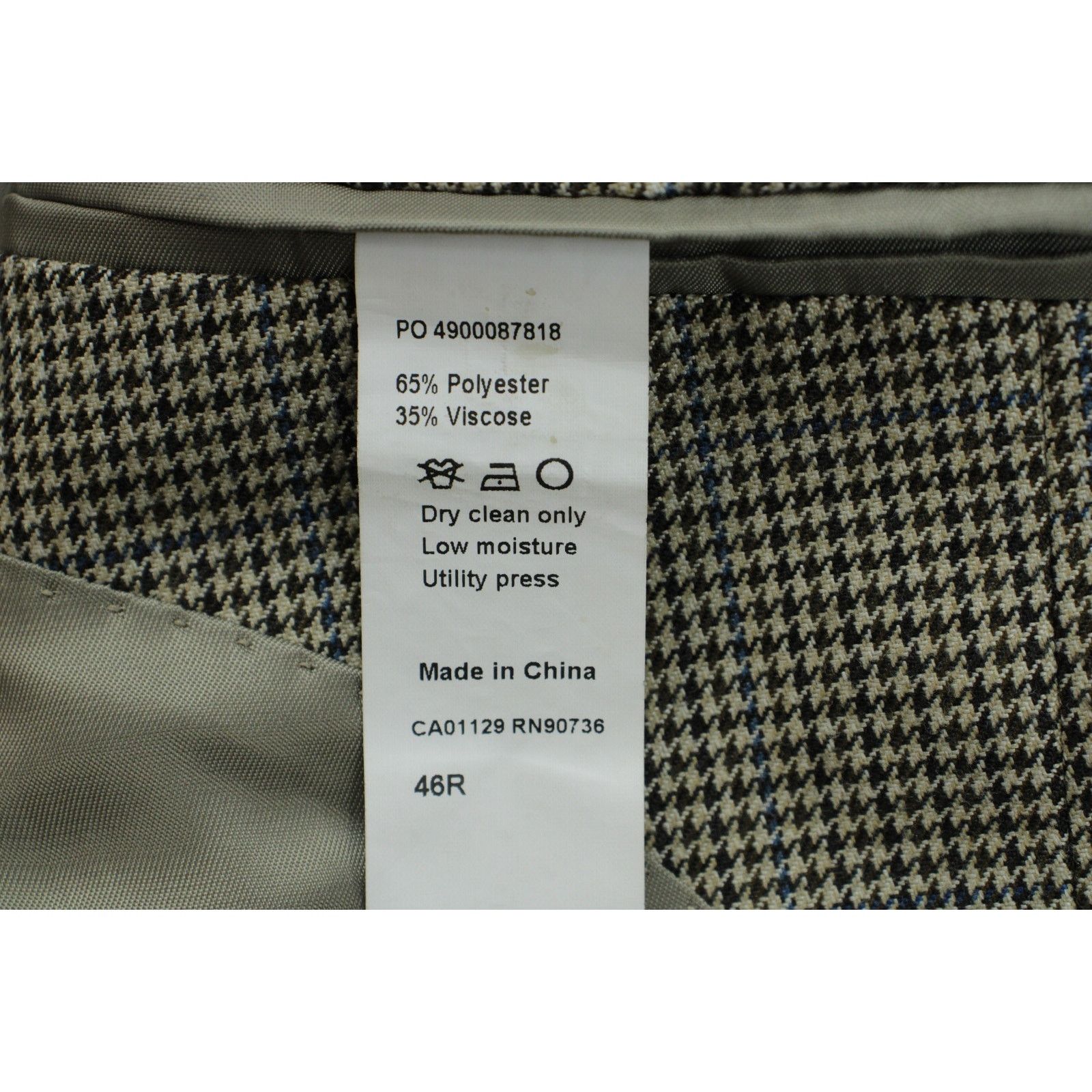 Lauren Ralph Lauren Lauren Ralph Lauren Blazer Mens 46R Houndstooth 2 Buttons Size 46R - 6 Thumbnail