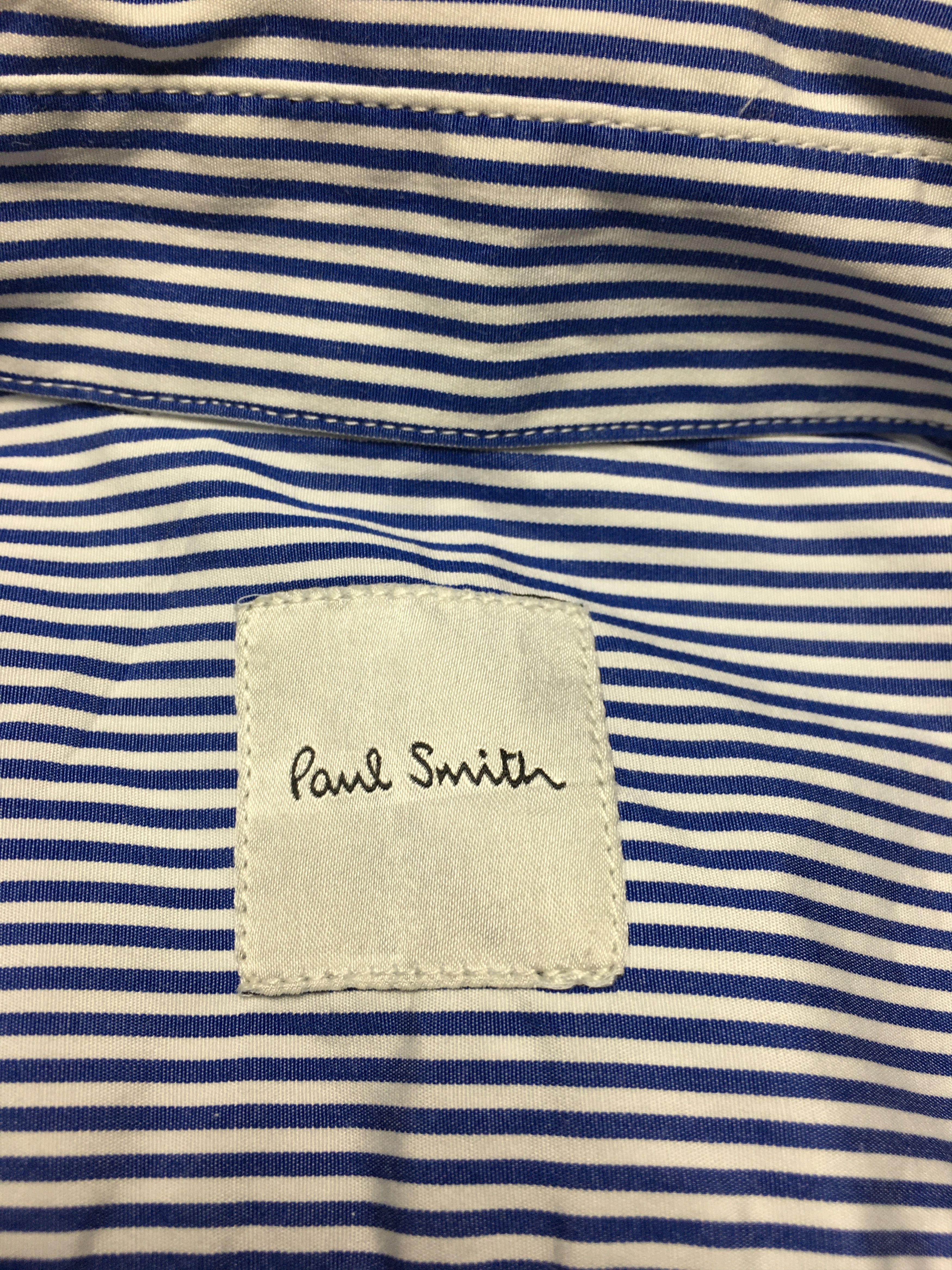 Paul Smith Paul Smith Stripped Embroidered Floral Mens Shirt Size US M / EU 48-50 / 2 - 7 Thumbnail