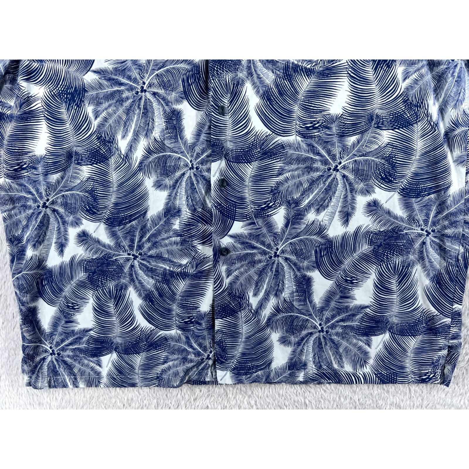 Vintage Cooke Street Shirt Mens 2XL XXL Blue White Palm Hawaiian Rayon Blend Pocket Button-Up Casual Shirt Size US XXL / EU 58 / 5 - 5 Thumbnail