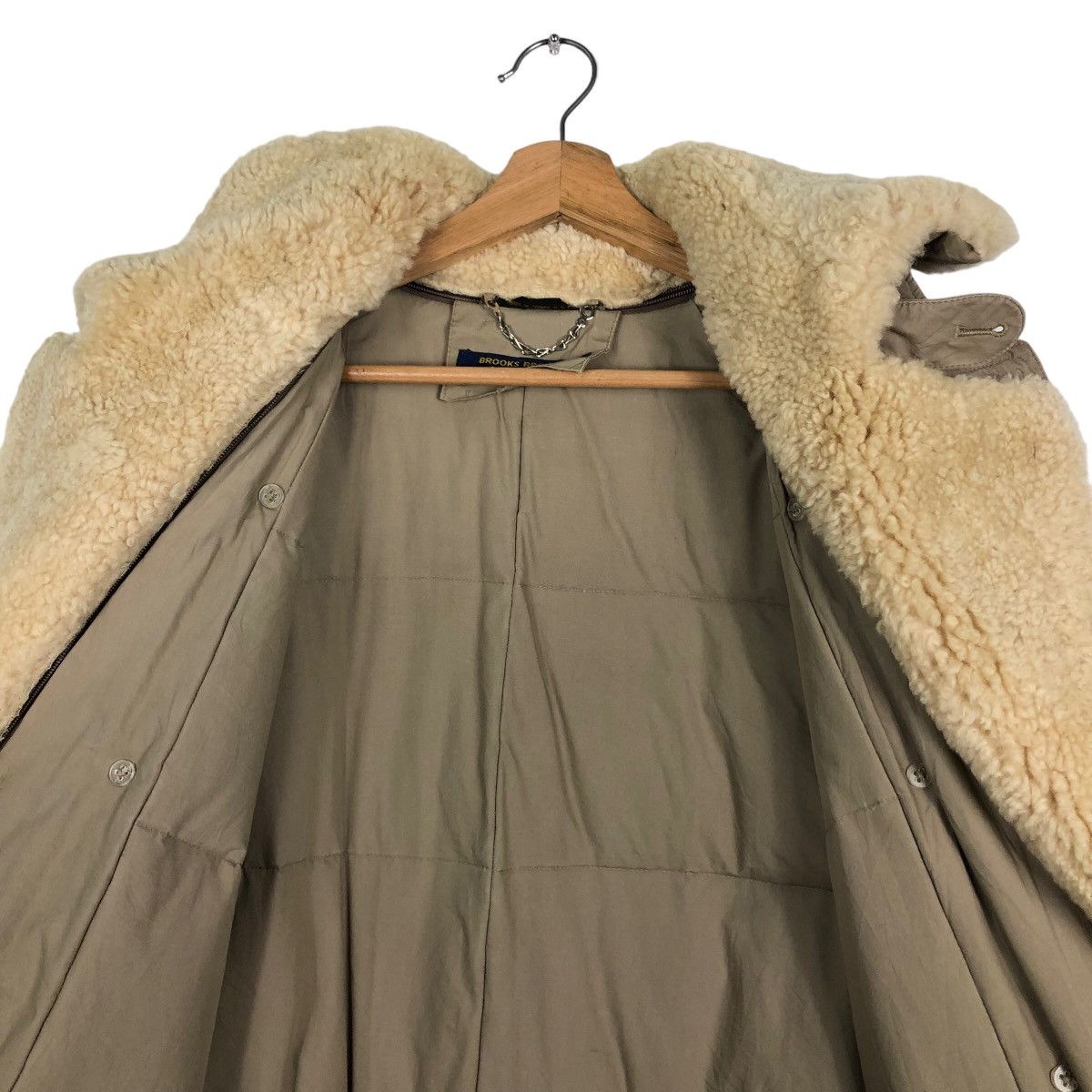 Brooks Brothers 🔥Rich Brown - Fly Coats Long Jacket Double Collar Mink Fur Size US M / EU 48-50 / 2 - 12 Thumbnail