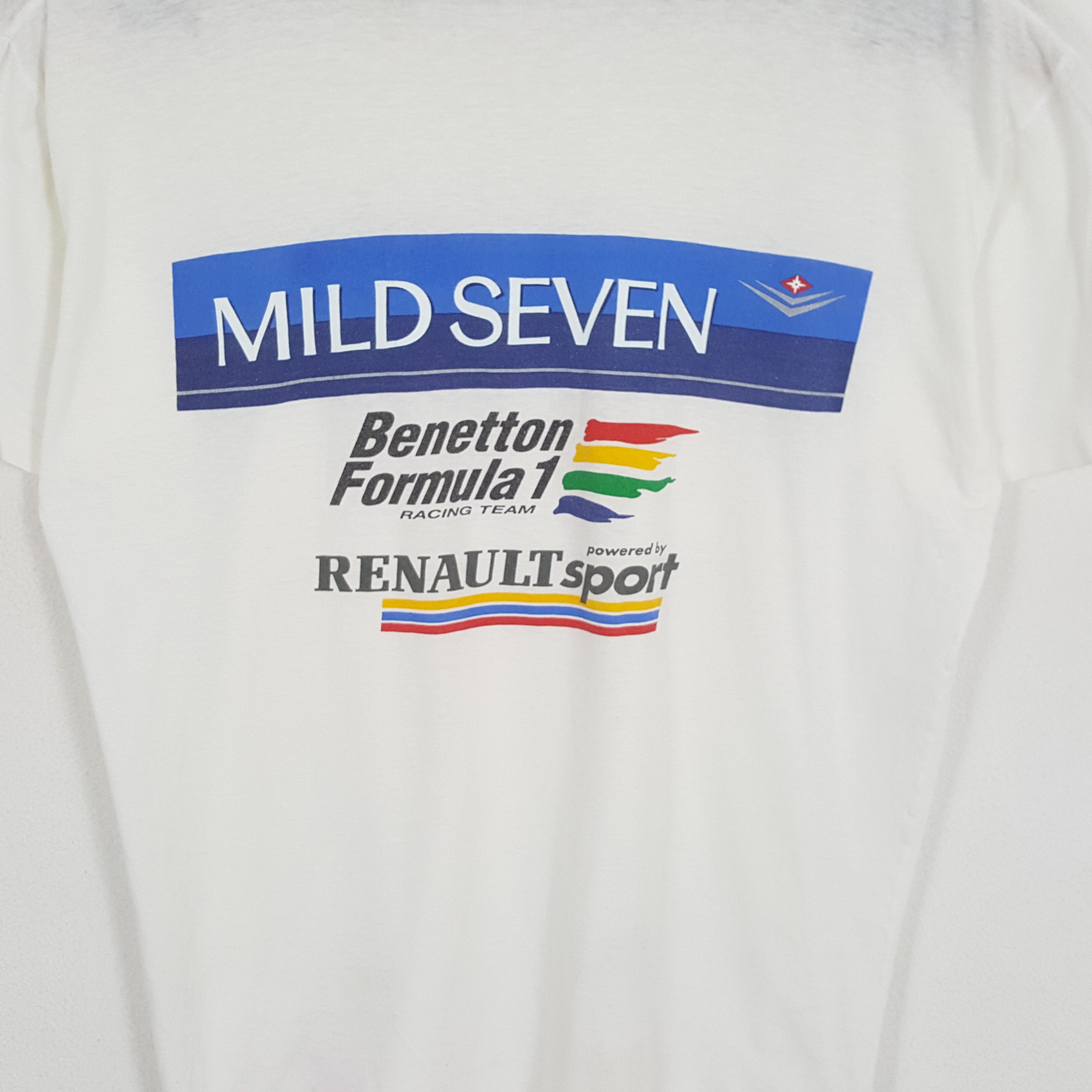 Benetton × Vintage Mild Seven BENETTON FORMULA 1 Racing Team Tshirt Size US L / EU 52-54 / 3 - 2 Thumbnail