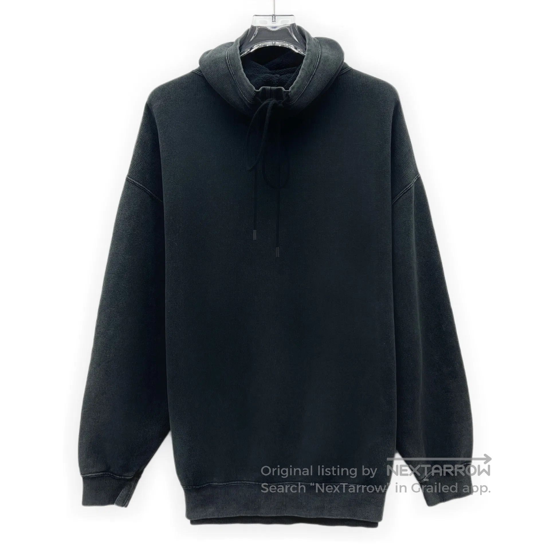 R13 R13 Black washed vintage cotton long-sleeve sweatshirt| Size US XS / EU 42 / 0 - 2 Thumbnail