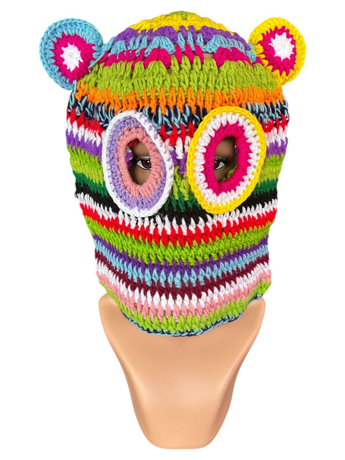 Hysteric Glamour × Japanese Brand Rare Balaclava Masked Crochet Knitted Handmade ☠️☠️ Size ONE SIZE - 1 Thumbnail