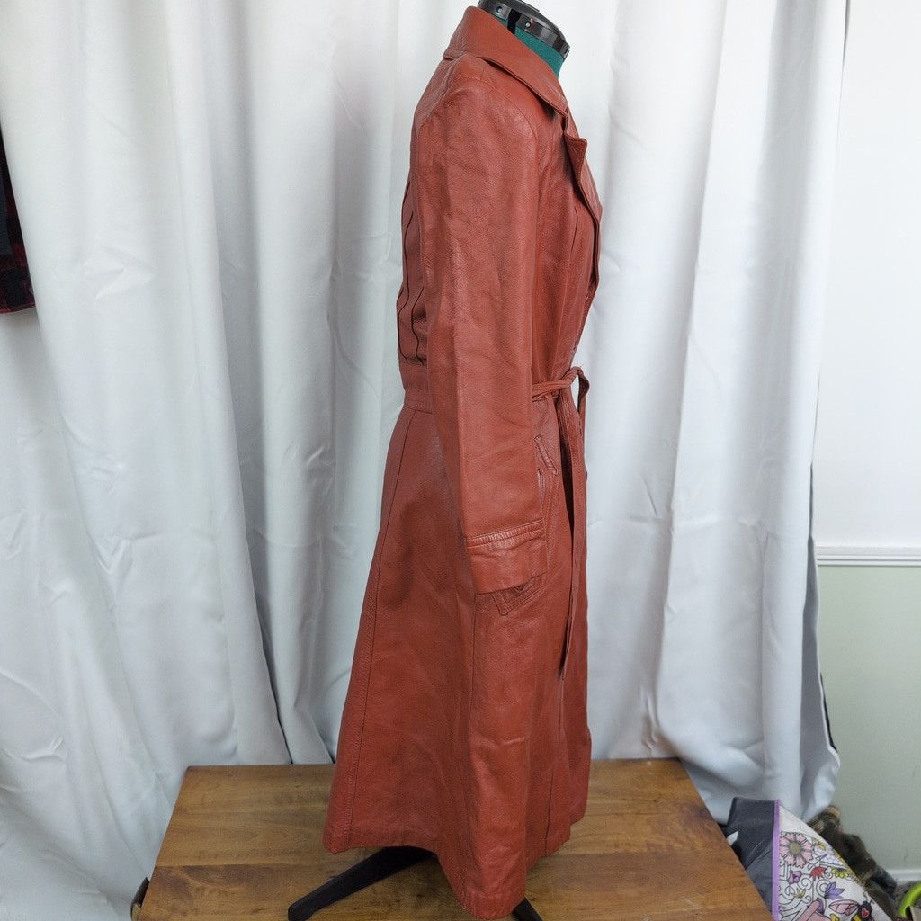 Vintage Vintage Cabretta Leather Ladies' Long Coat. Size S / US 4 / IT 40 - 10 Thumbnail