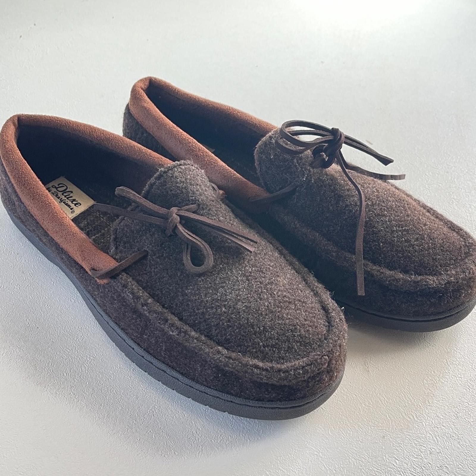 Other Dearfoams Men's Dark Brown Loafers size 9-10 Size US 9.5 / EU 42-43 - 1 Thumbnail