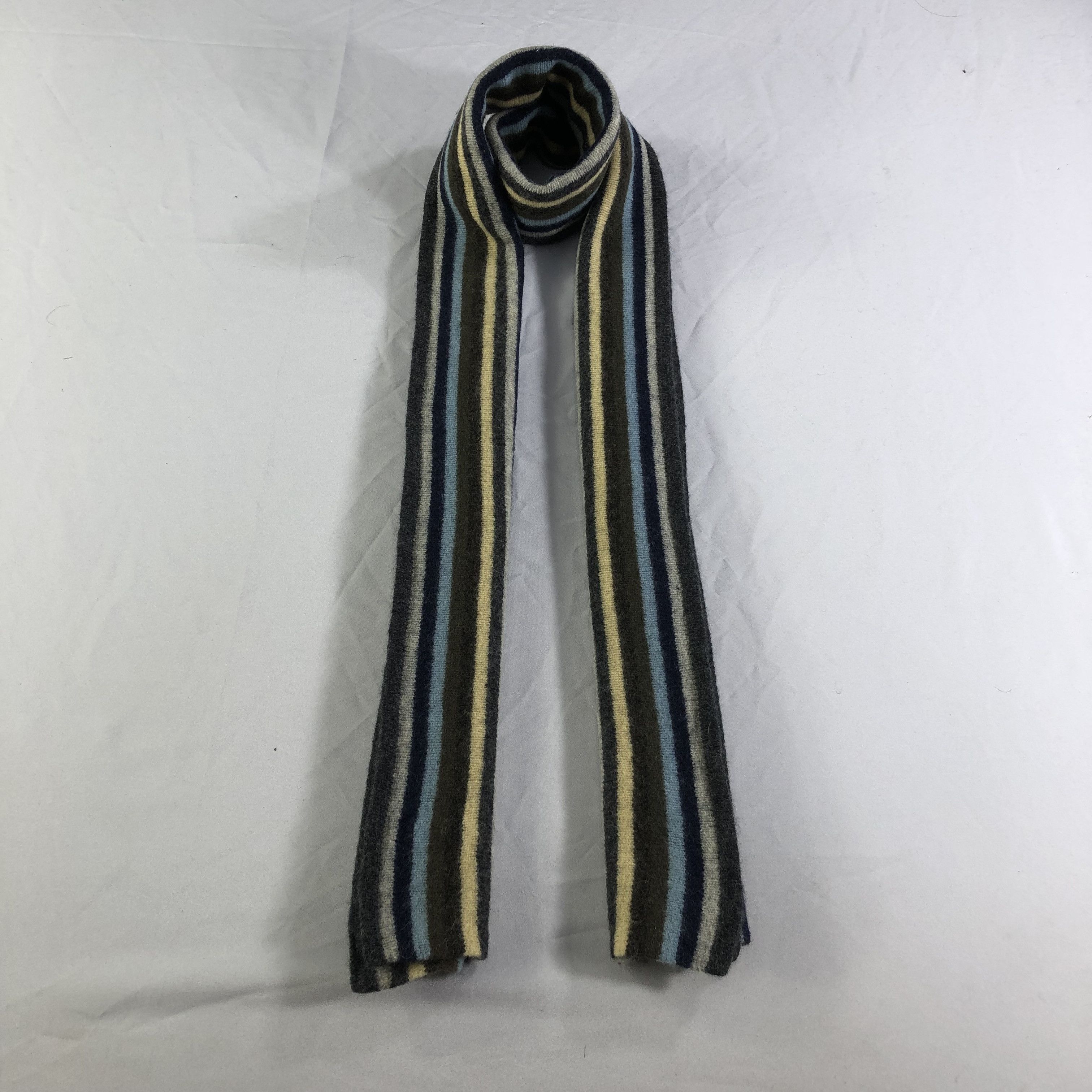 Gap GAP Striped Wool Scarf Muffler V1661 Size ONE SIZE - 1 Thumbnail