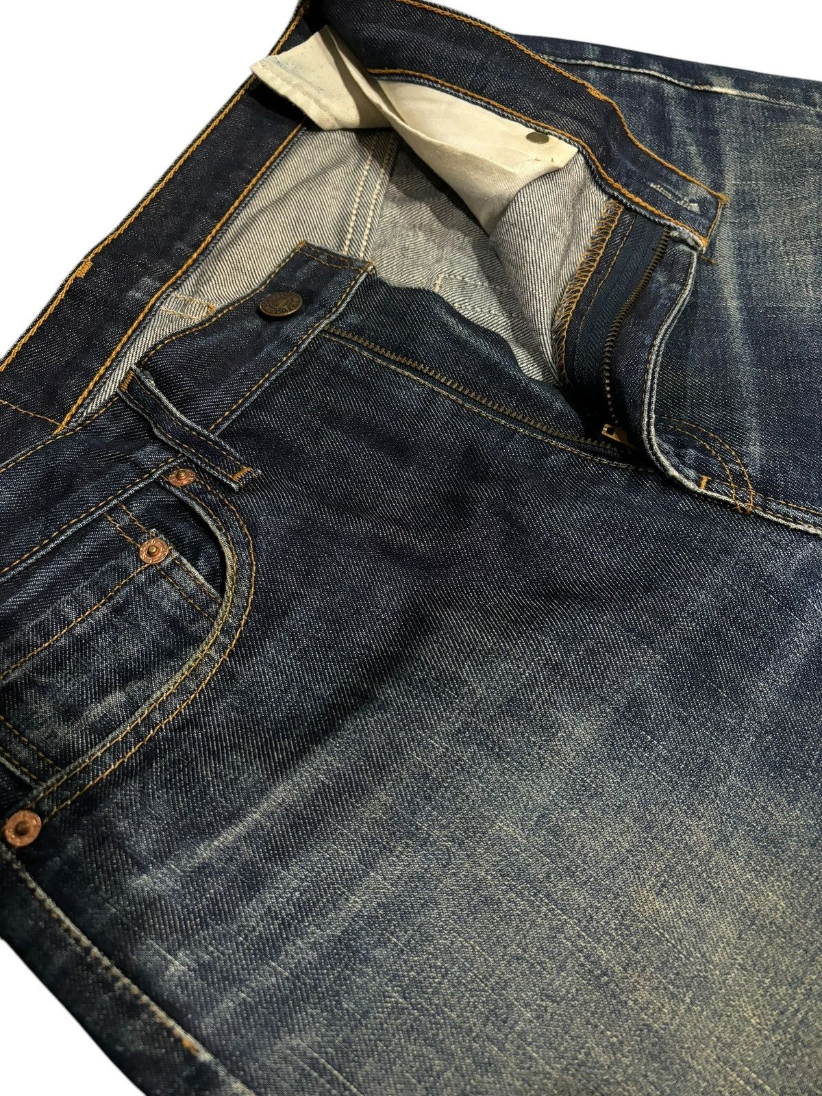 Levi's × Vintage Y2k Vintage Levi’s Lot 505 Faded Straight Cut Denim Jeans Size US 30 / EU 46 - 4 Thumbnail