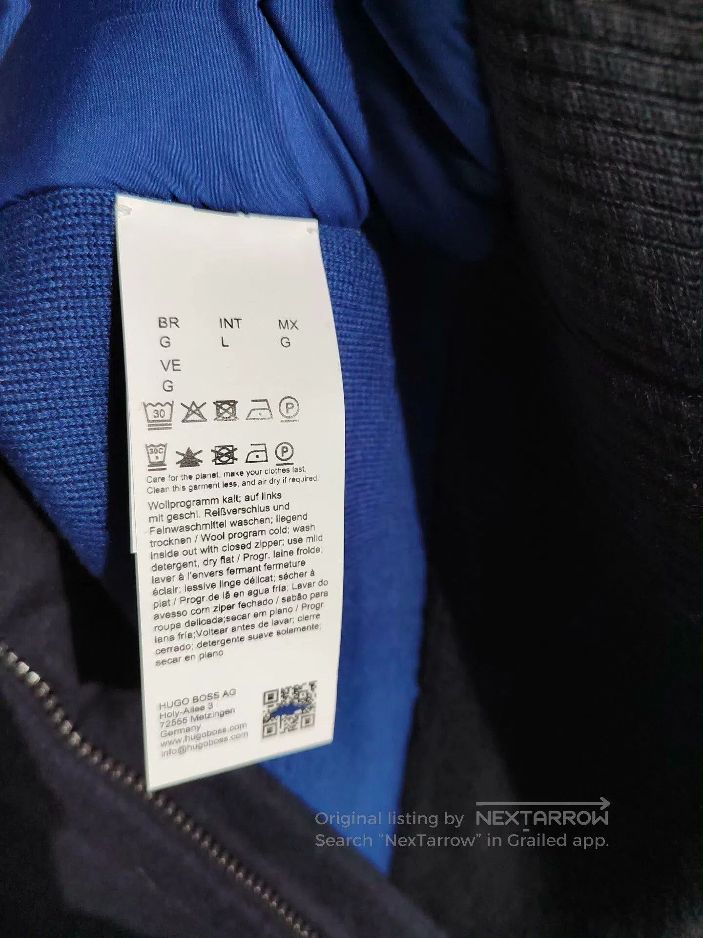 Hugo Boss Hugo Boss Blue Wool Vest. Size US L / EU 52-54 / 3 - 8 Thumbnail