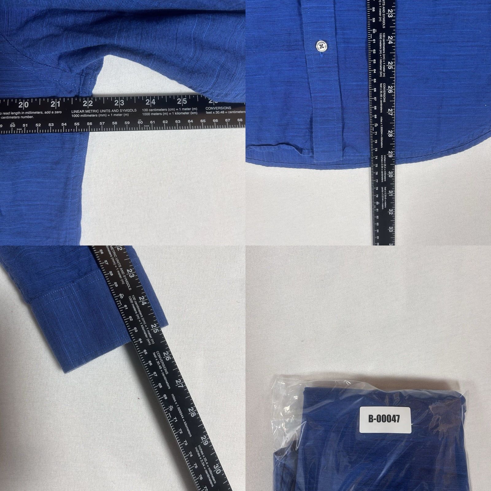 Banana Republic Banana Republic Button-Up Shirt Mens M Slim Fit Blue Long Sleeve Button-Front 100% Cotton Size US M / EU 48-50 / 2 - 8 Thumbnail