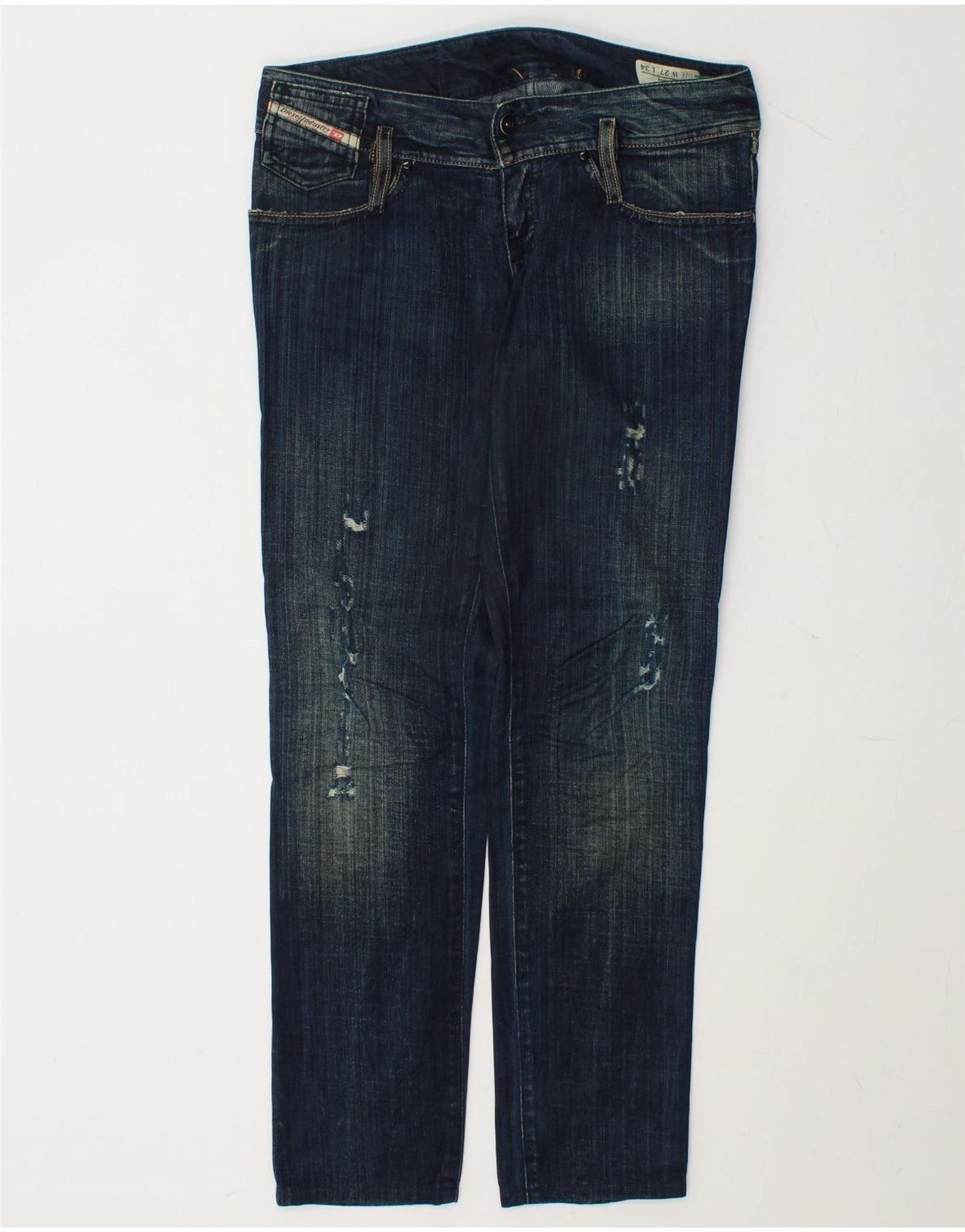 Diesel Womens Distressed Slim Jeans W27 L29 Blue Cotton Size 42" / US 20 - 1 Thumbnail