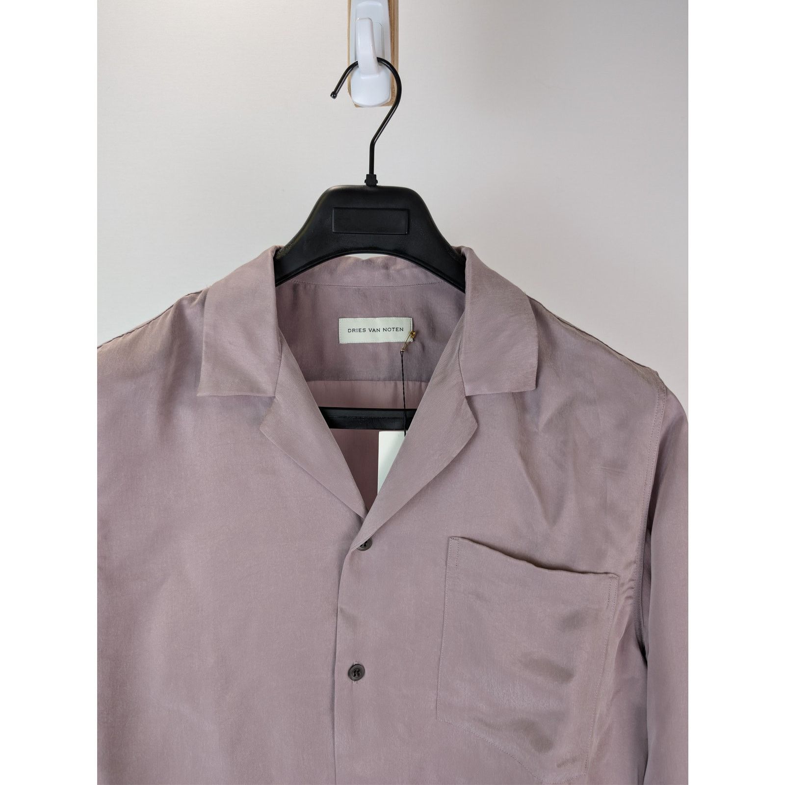 Dries Van Noten o1rshd1 Carlty 2025 Mens Woven Shirt in Lilac Size US M / EU 48-50 / 2 - 7 Thumbnail