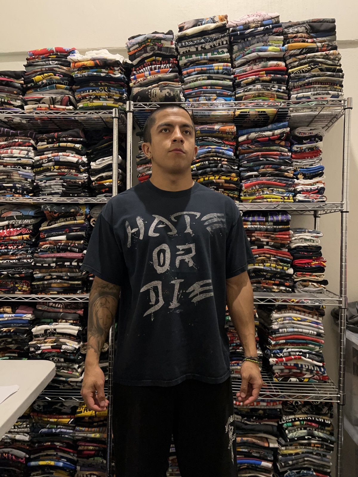 Gildan 2000s Hate or Die Skate Quote Tee Parody Random Size US XL / EU 56 / 4 - 2 Thumbnail