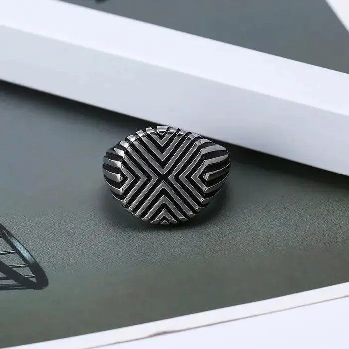 Jewelry Fashion Retro Men's Ring Size ONE SIZE - 4 Thumbnail
