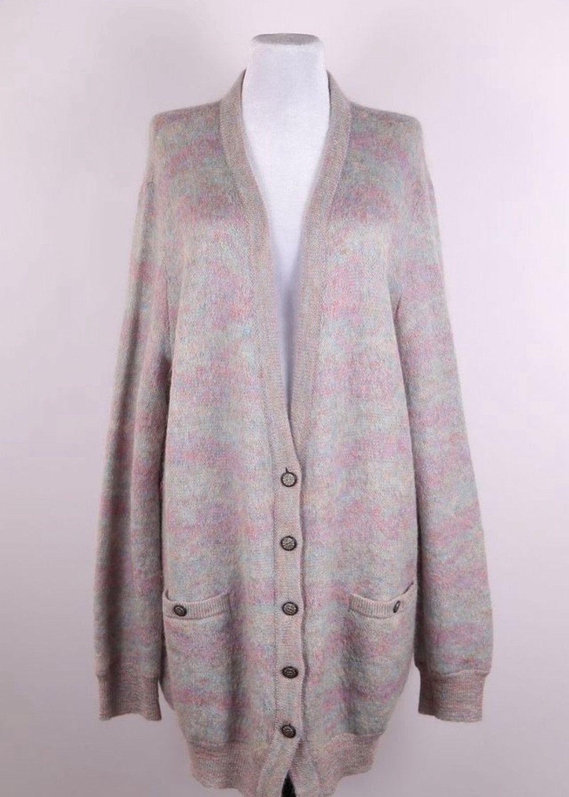 Chanel Chanel Oversized Mohair Button CC Cardigan Sweater Size XL / US 12-14 / IT 48-50 - 1 Thumbnail