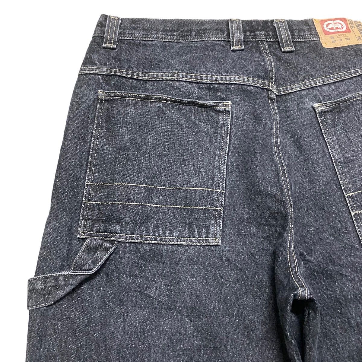 Ecko Unltd. Vintage Ecko Untld Black Denim Carpenter Baggy Pants Size US 37 - 11 Thumbnail