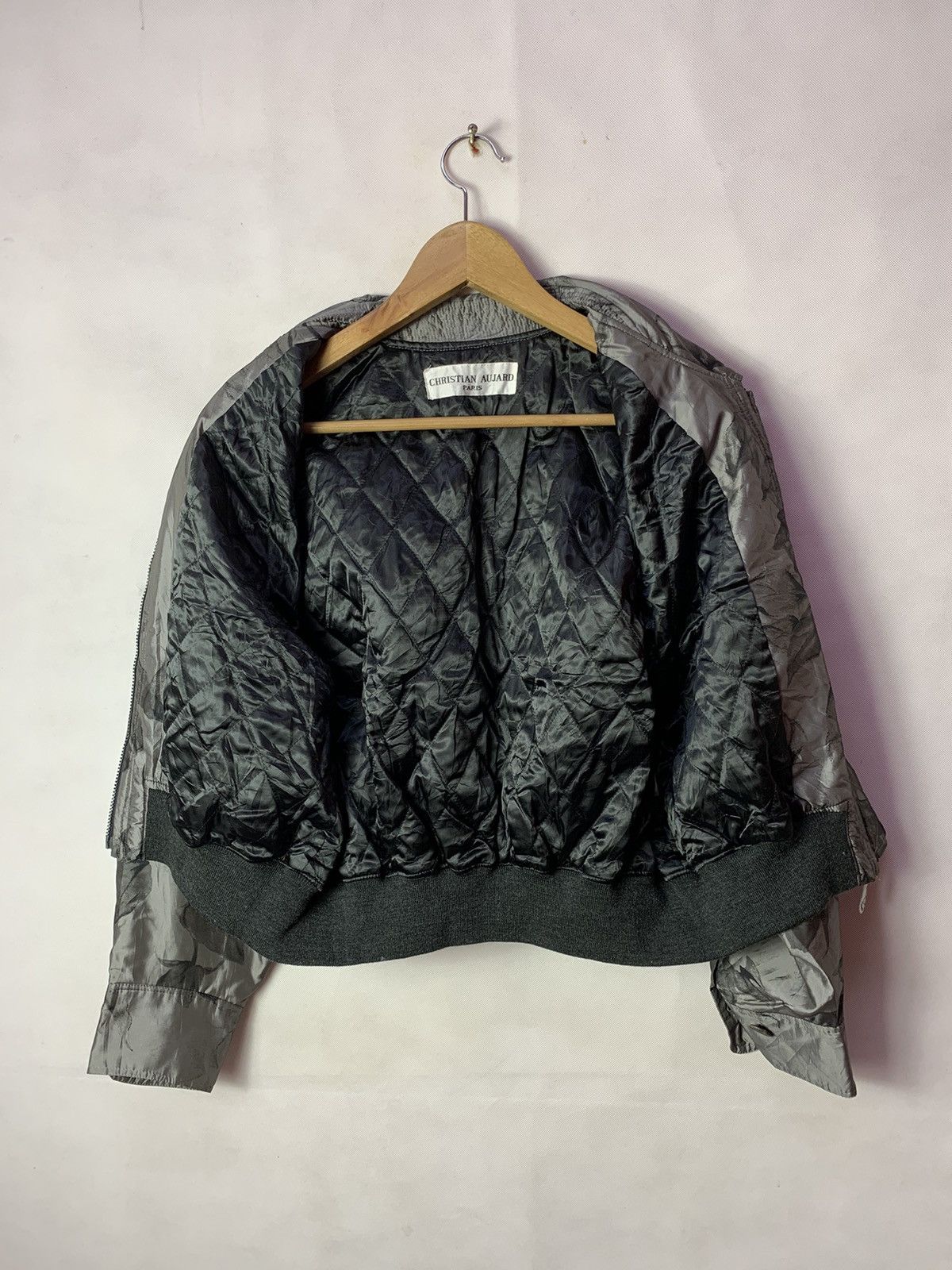 Japanese Brand Rare! Christian Aujard Paris Floral Bomber Flight Jacket Size US M / EU 48-50 / 2 - 7 Thumbnail