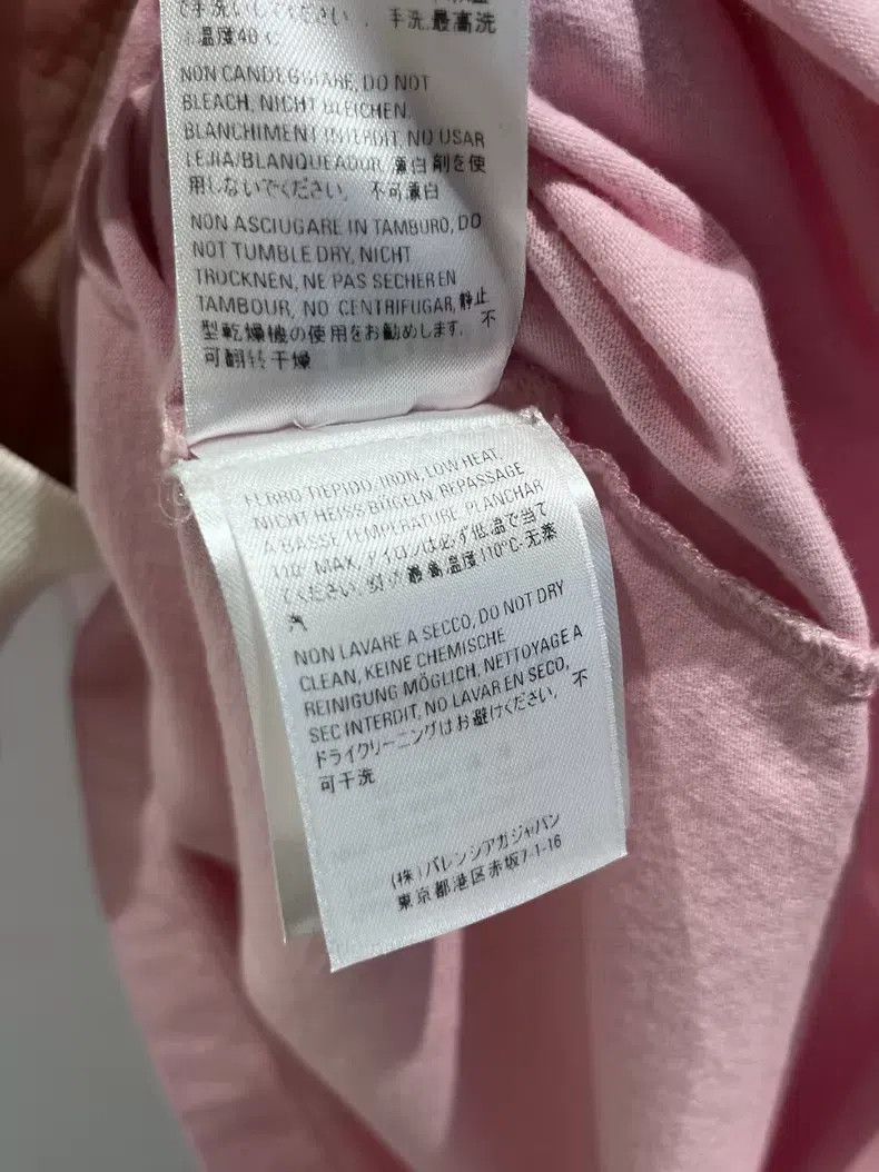 Balenciaga Balenciaga Pink Logo Short Sleeve T-Shirt Size US S / EU 44-46 / 1 - 6 Thumbnail