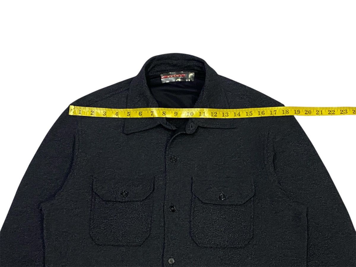 Prada Vintage Prada Fleece Double Pocket Button Ups Shirt Size US L / EU 52-54 / 3 - 18 Thumbnail