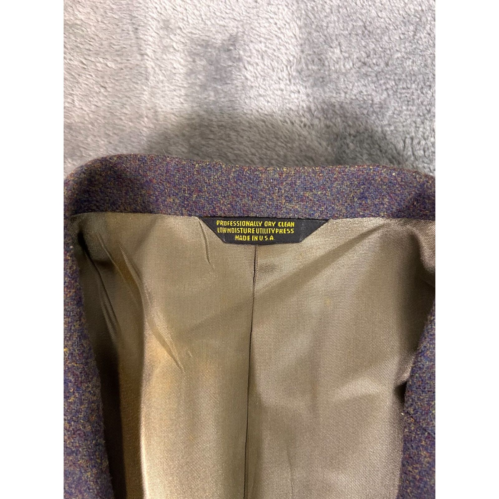 Vintage Strathmore by Anderson-Little Richman Brothers Blazer 48R Wool Tweed Green Men Sport Coat USA Made Size 48R - 3 Thumbnail
