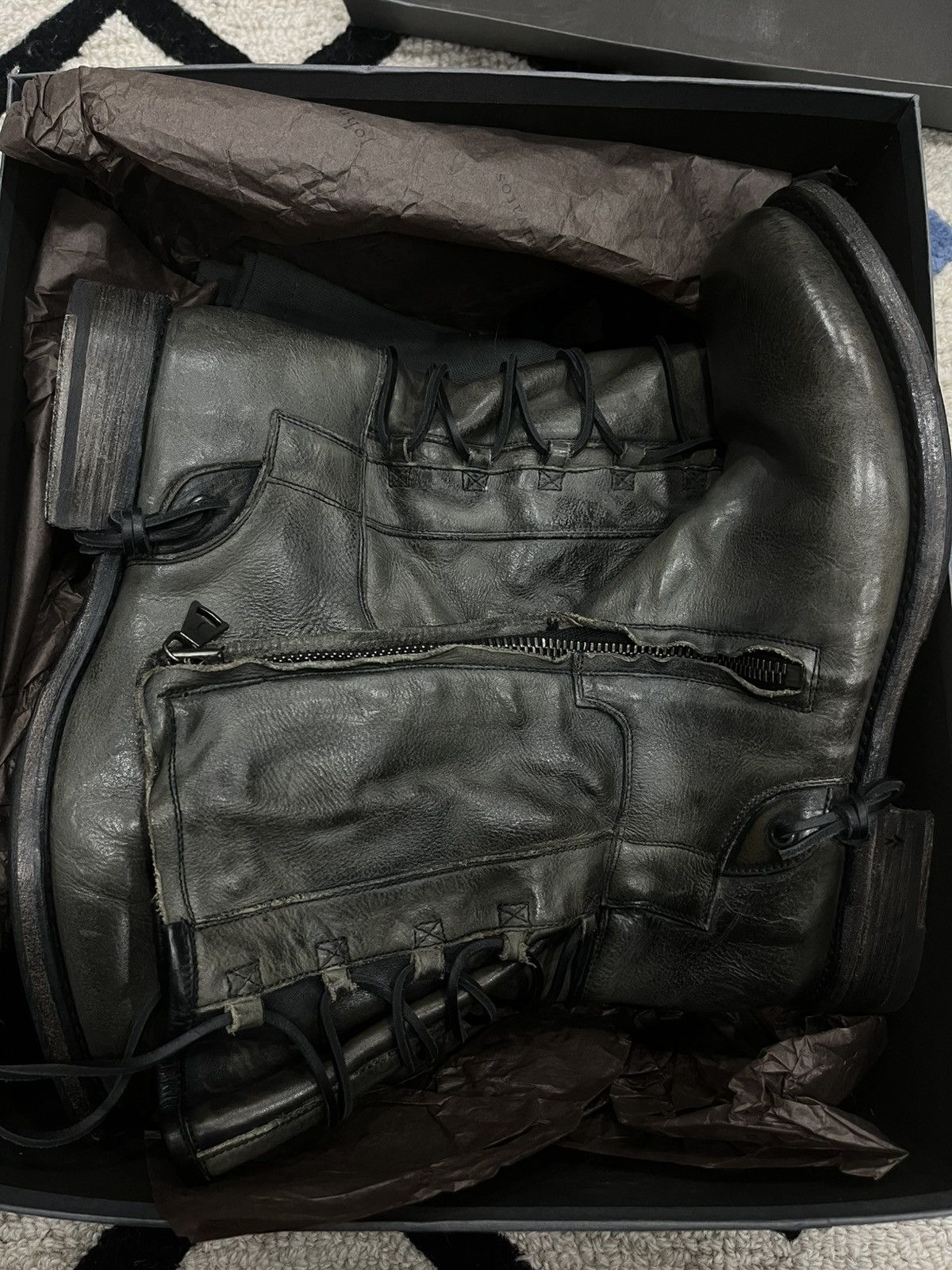 John Varvatos Engineer straight zip boot 9 Size US 9 / EU 42 - 15 Thumbnail
